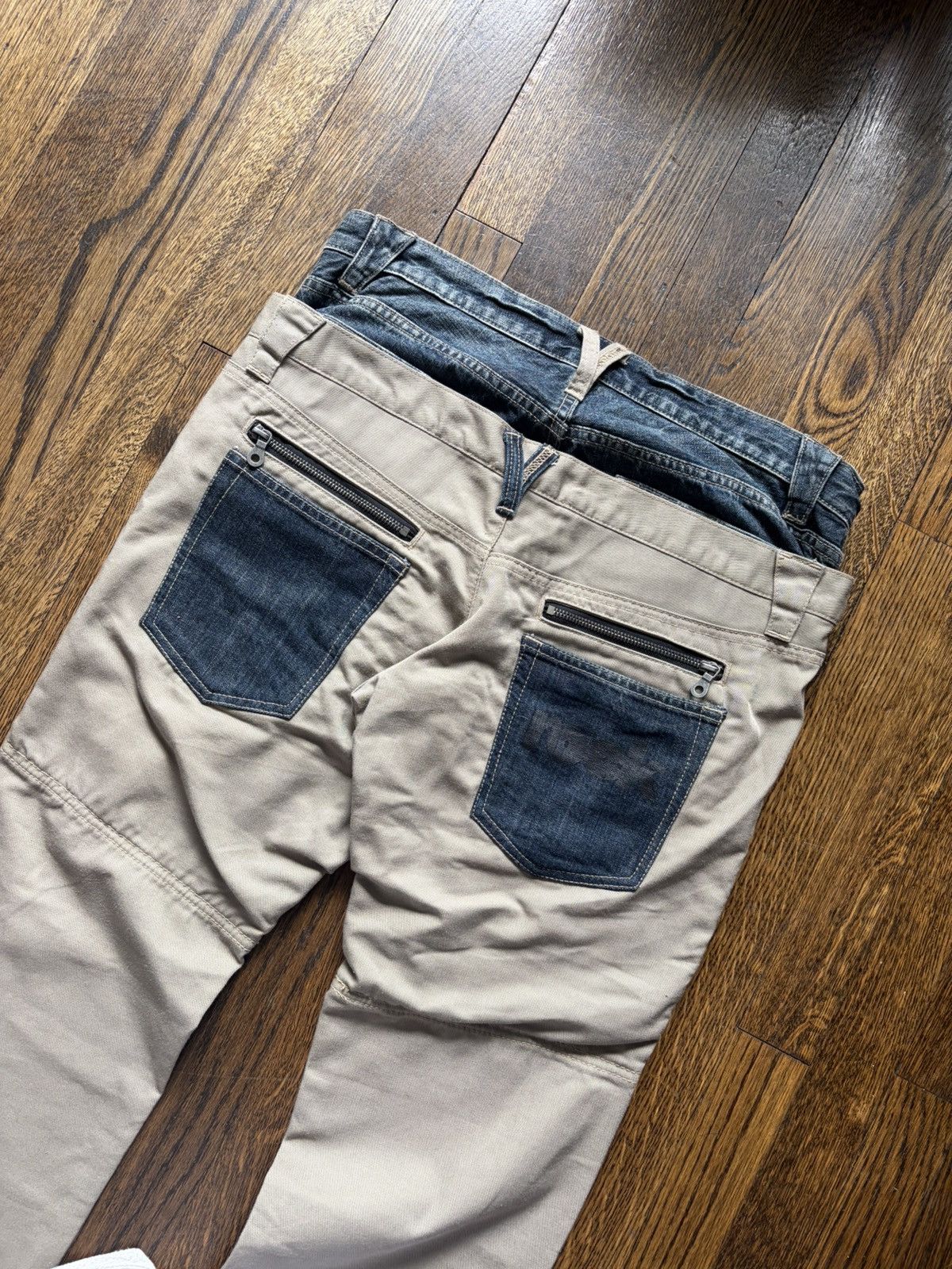 PPFM PPFM Double waisted khaki dark wash denim jeans Size US 32 / EU 48 - 6 Thumbnail