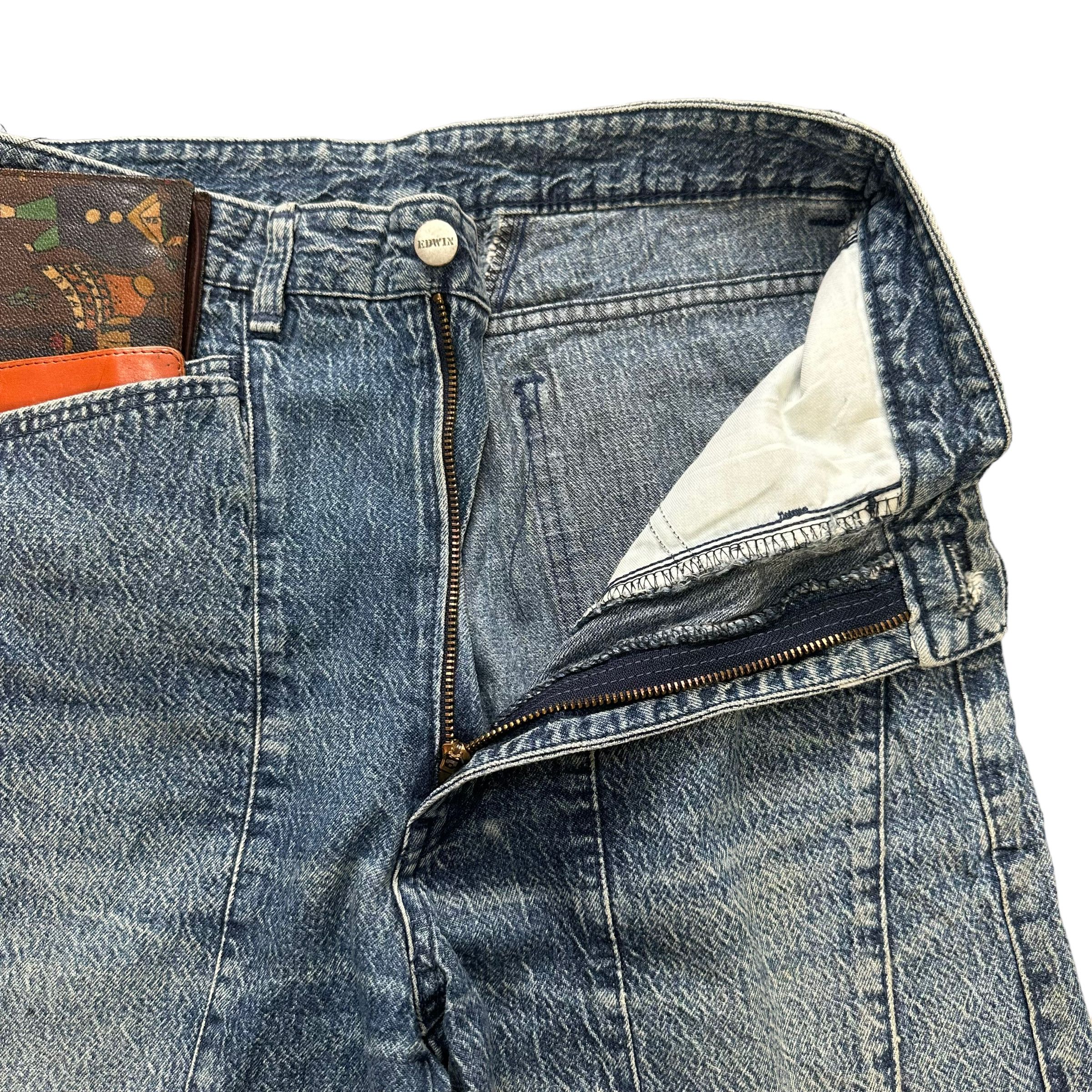 Edwin EDWIN NICE DESIGN WASHED DENIM PANTS #7800-177 Size US 28 / EU 44 - 6 Thumbnail
