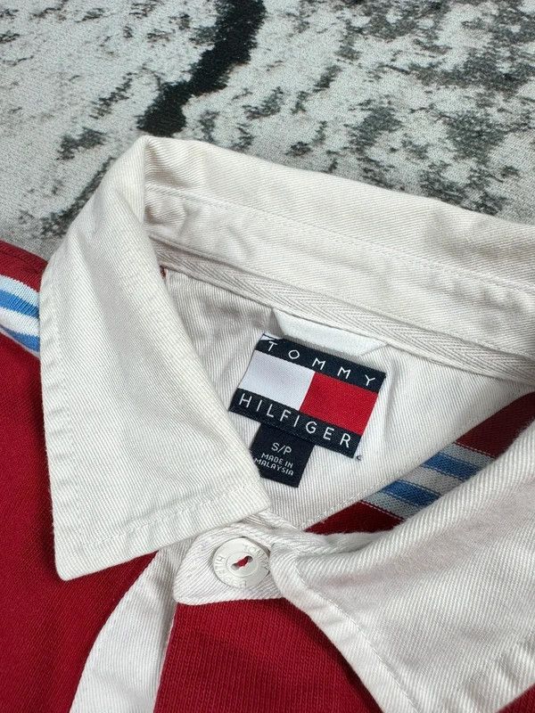 Tommy Hilfiger Tommy Hilfiger vintage striped rugby polo shirt white S red Size US S / EU 44-46 / 1 - 5 Thumbnail