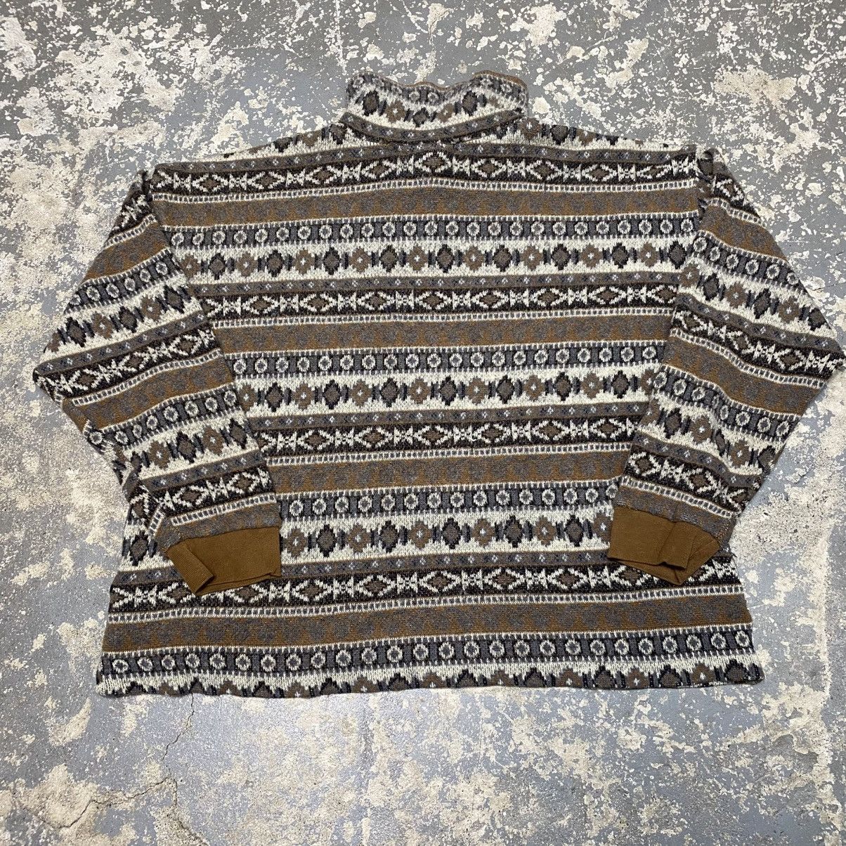 Vintage Vintage B.Moss Aztec Sweater Collared Zip Long Sleeve USA Size US L / EU 52-54 / 3 - 7 Thumbnail