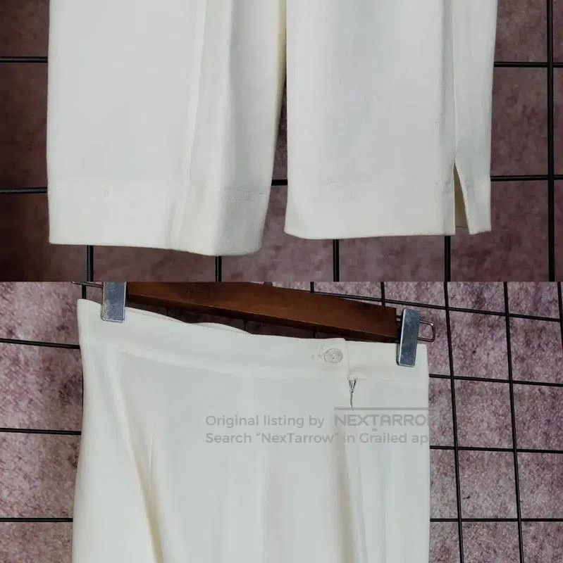 Dior Dior White Cotton Casual Pants for Women . Size 23" - 4 Thumbnail