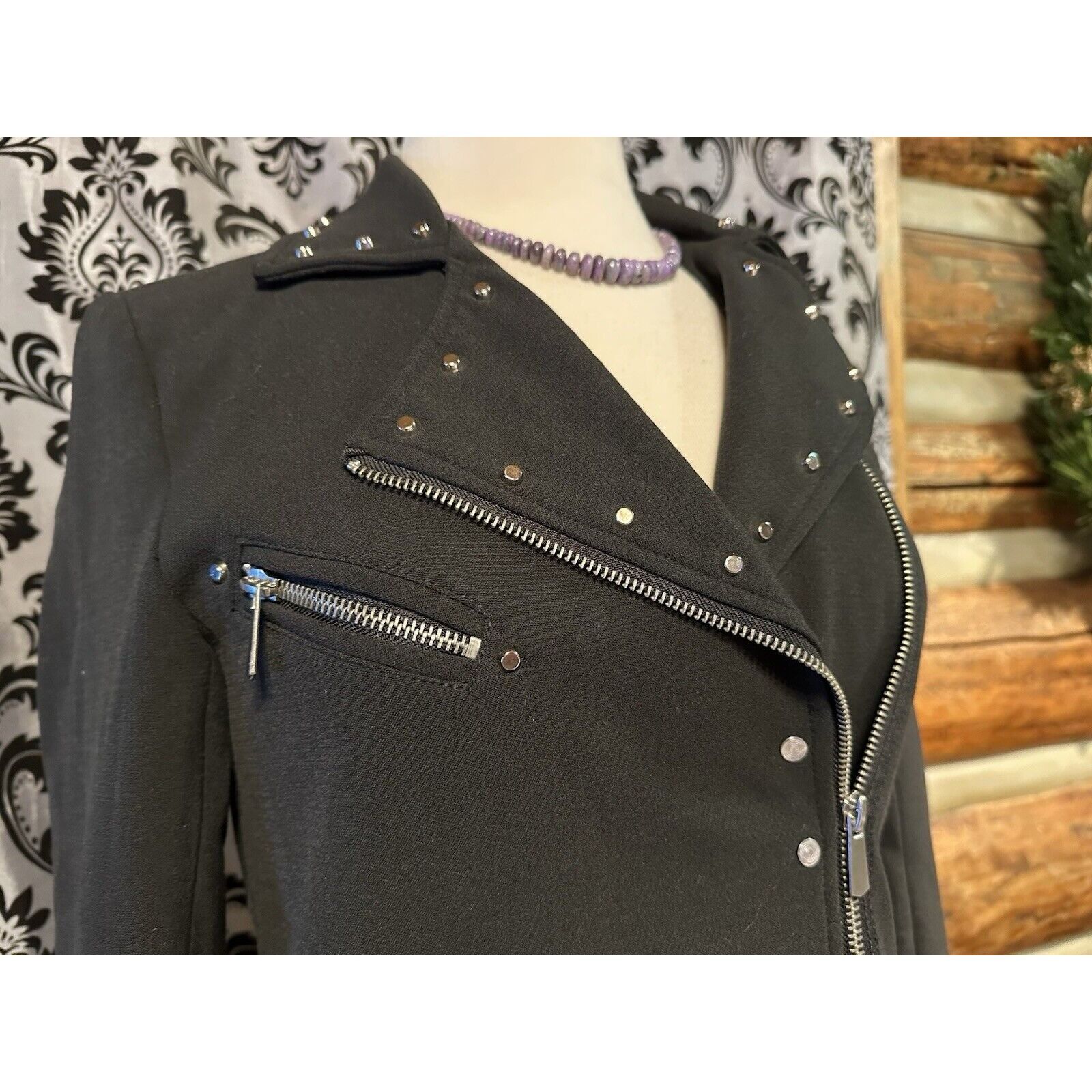 Other Romeo & Juliet Couture Black Studded Blazer Jacket Size S Size S / US 4 / IT 40 - 3 Thumbnail