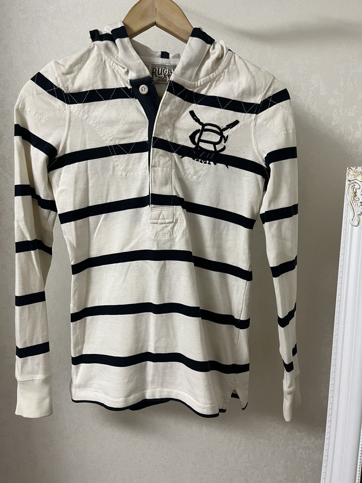 Polo Ralph Lauren × Ralph Lauren × Vintage Ralph Lauren Vintage Chief Keef Rugby 2004 Hoodie Size S / US 4 / IT 40 - 1 Thumbnail