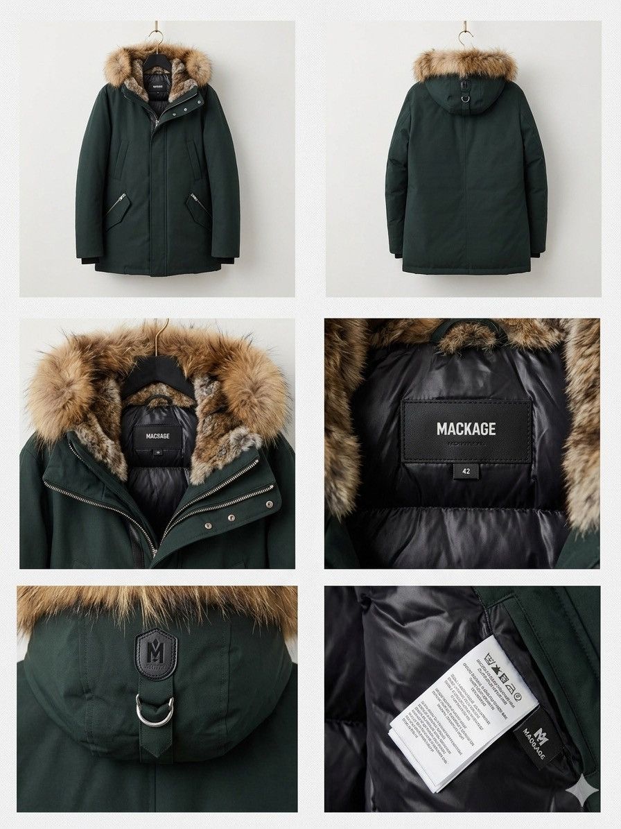 Mackage Lyxig Mackage Vinterjacka–Nyskick–Storlek 42 (motsvarar 52/L Size US L / EU 52-54 / 3 - 5 Thumbnail