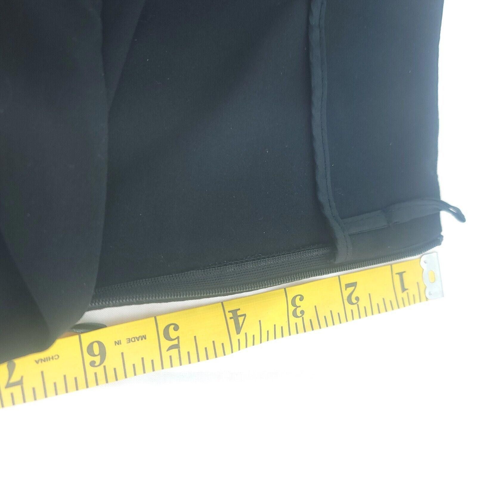 Designer Vintage CiZi Women's Size 12 Black Ruffle Hemline Skirt Size 34" / US 12 / IT 48 - 4 Thumbnail