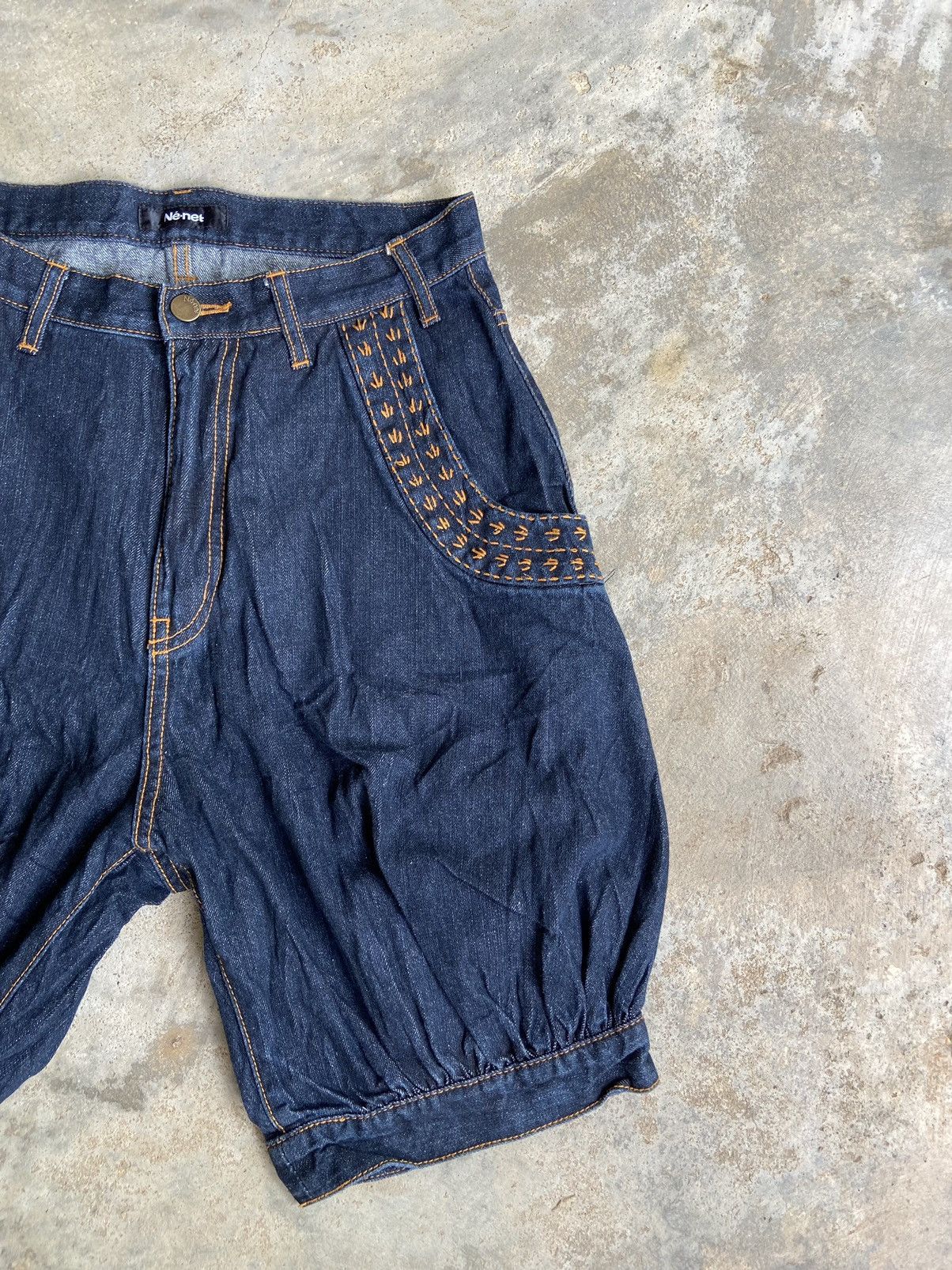 Issey Miyake Ne-net by Issey Miyake balloon denim short pants Size US 29 - 4 Thumbnail
