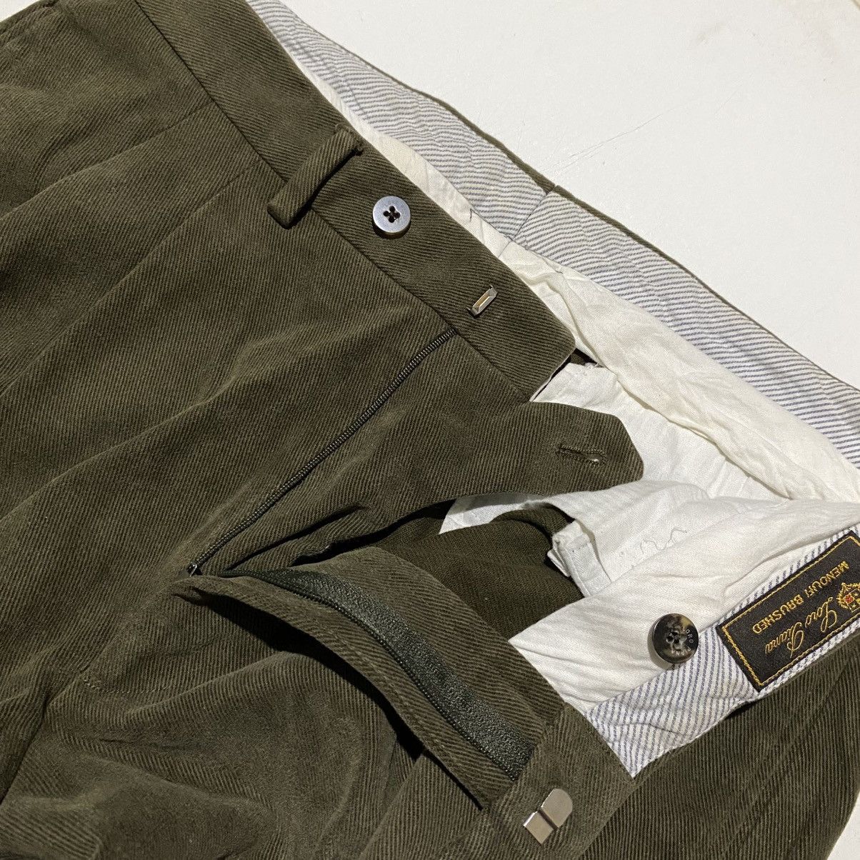 Designer × Loro Piana LORO PIANA COTTON STRAIGHT PANTS Size US 32 / EU 48 - 3 Thumbnail