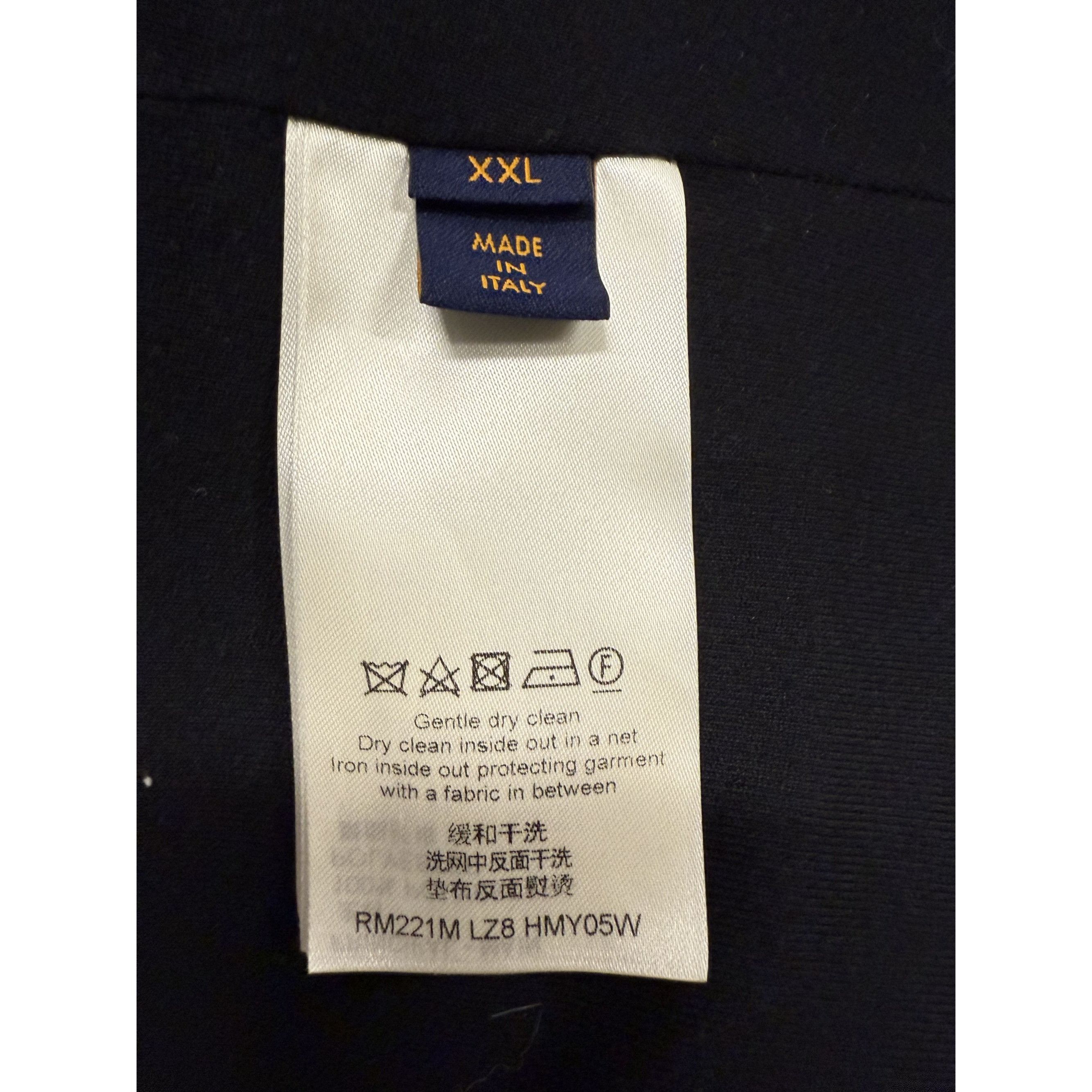 Louis Vuitton Louis Vuitton Checkered Navy & Black Sherpa Jacket Mens Full Size US XXL / EU 58 / 5 - 9 Thumbnail