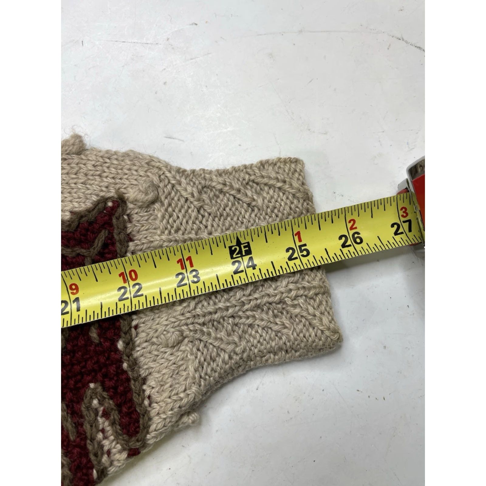 Vintage VINTAGE Woolies Handknits Wool Beig e Fall Leaves Sweater Cardigan M 1990s Thanksgiving Look Mens Women? Size M / US 6-8 / IT 42-44 - 6 Thumbnail