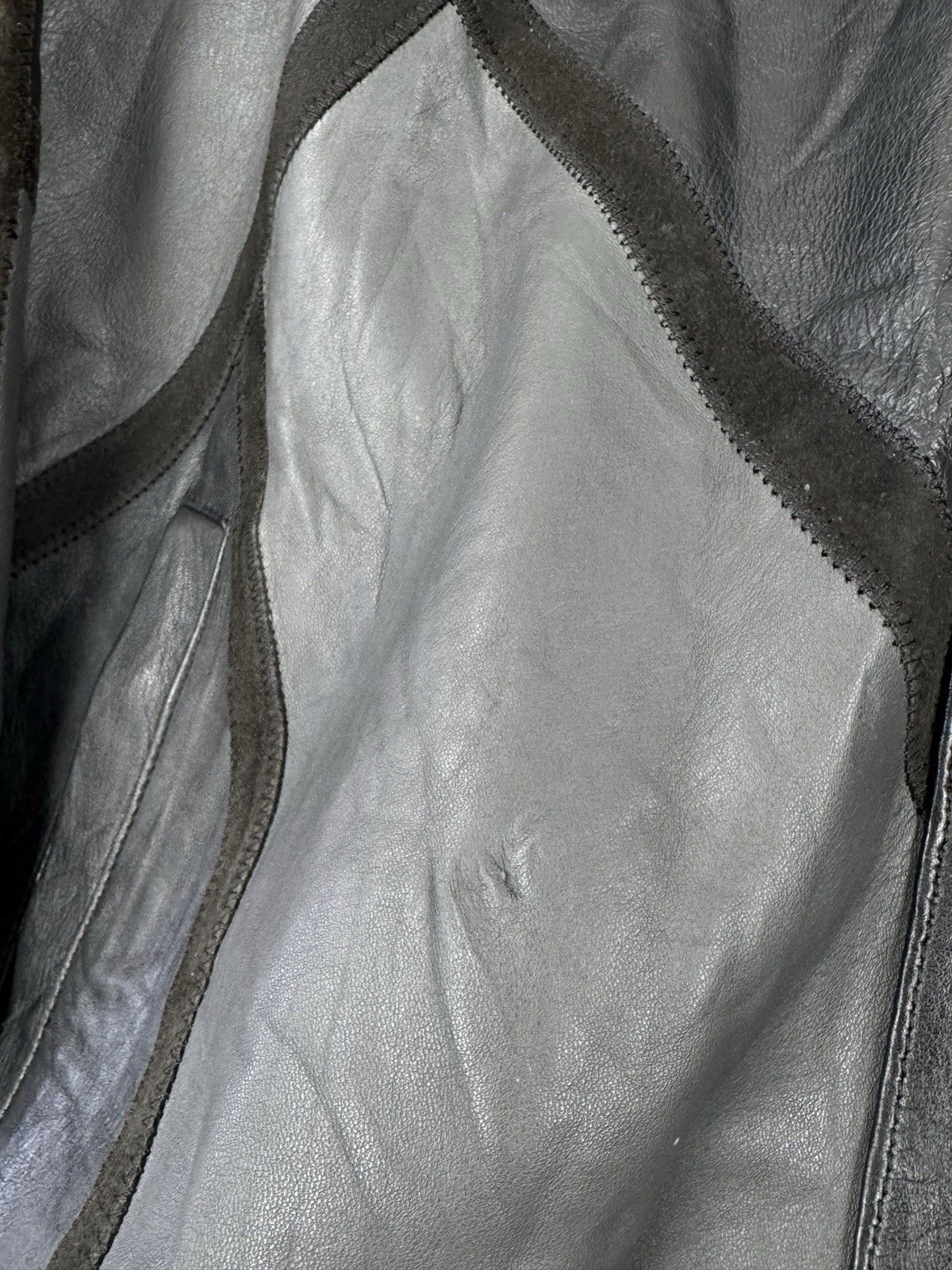 Yves Saint Laurent 1980s Vintage Yves Saint Laurent Leather Patch Work Women’s Size XL / US 12-14 / IT 48-50 - 7 Thumbnail