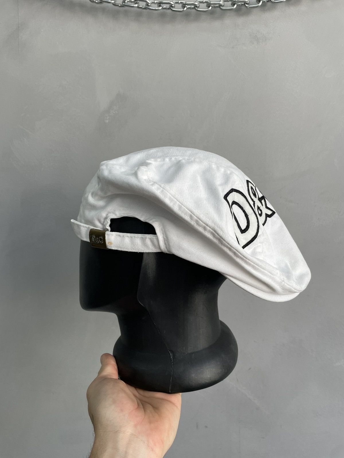 Dolce & Gabbana Rare beret hat cap Dolce gabbana big logo Size ONE SIZE - 3 Thumbnail