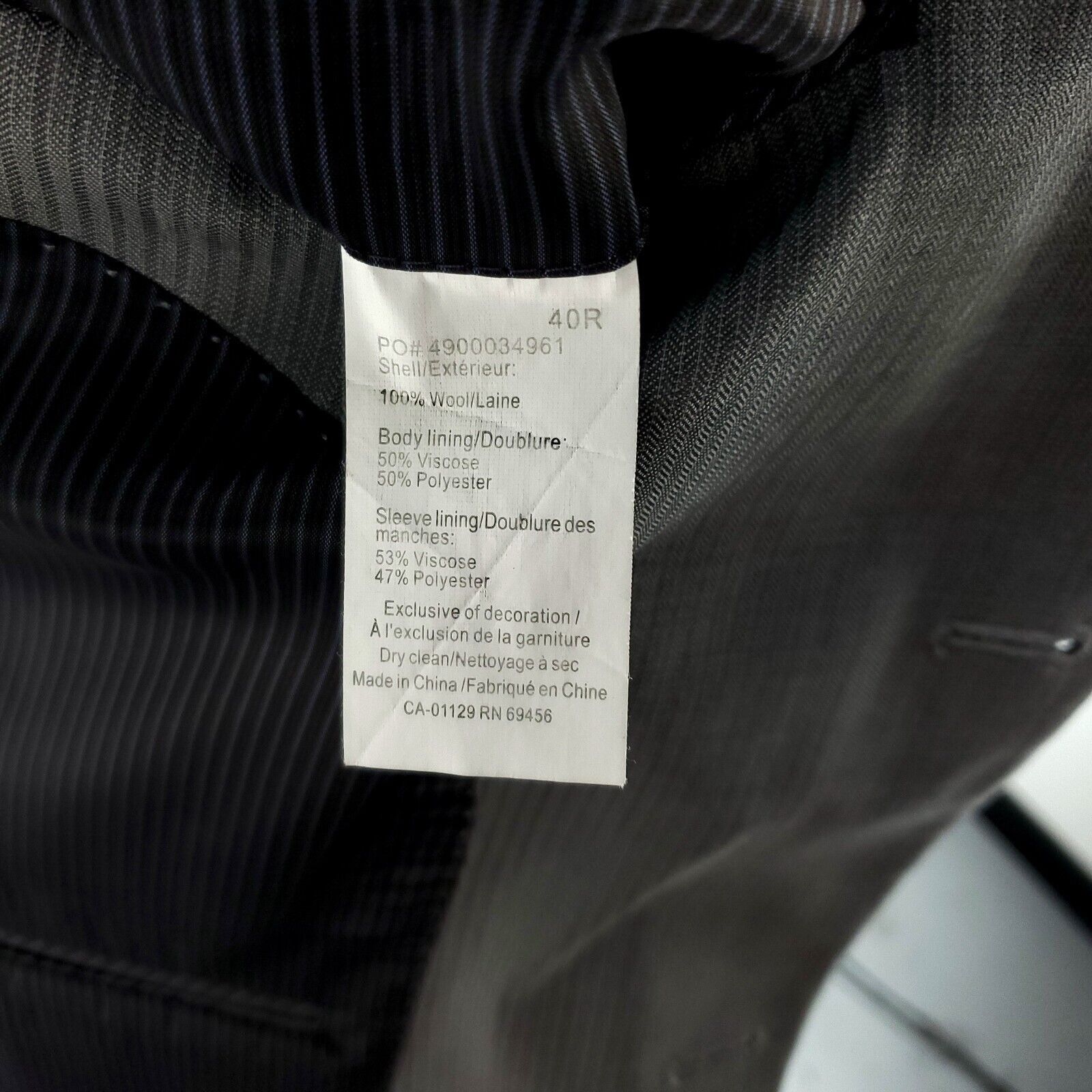 Black Brown 1826 Black Brown 1826 Lord Taylor Wool 2 Button Blazer 38R /Slim Size 38R - 8 Thumbnail