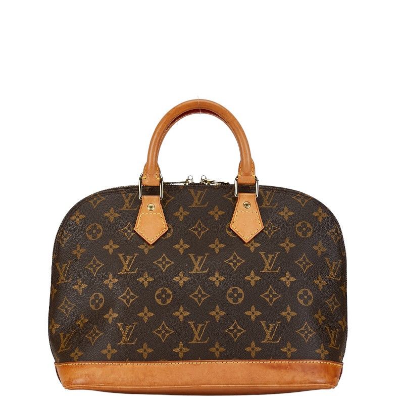 Louis Vuitton Louis Vuitton Louis Vuitton Monogram Alma PM Handbag M51130 Brown PVC Leather Canvas Handbag M51130 in Very Good Condition Size ONE SIZE - 1 Thumbnail