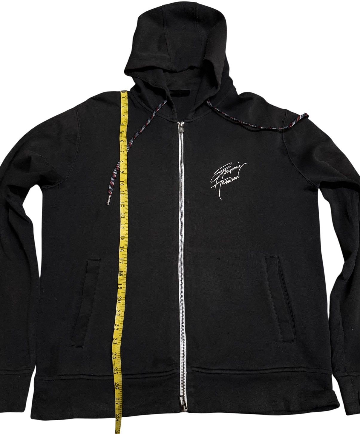 Emporio Armani Emporio Armani Hoodie Signature Embroidery Logo Size US XL / EU 56 / 4 - 7 Thumbnail