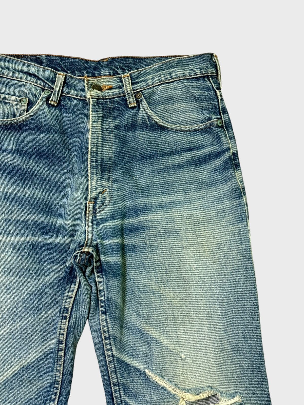 Levi's × Vintage Vintage Levi's 518 Distressed Stone Muddy Wash Denim Size US 31 - 5 Thumbnail