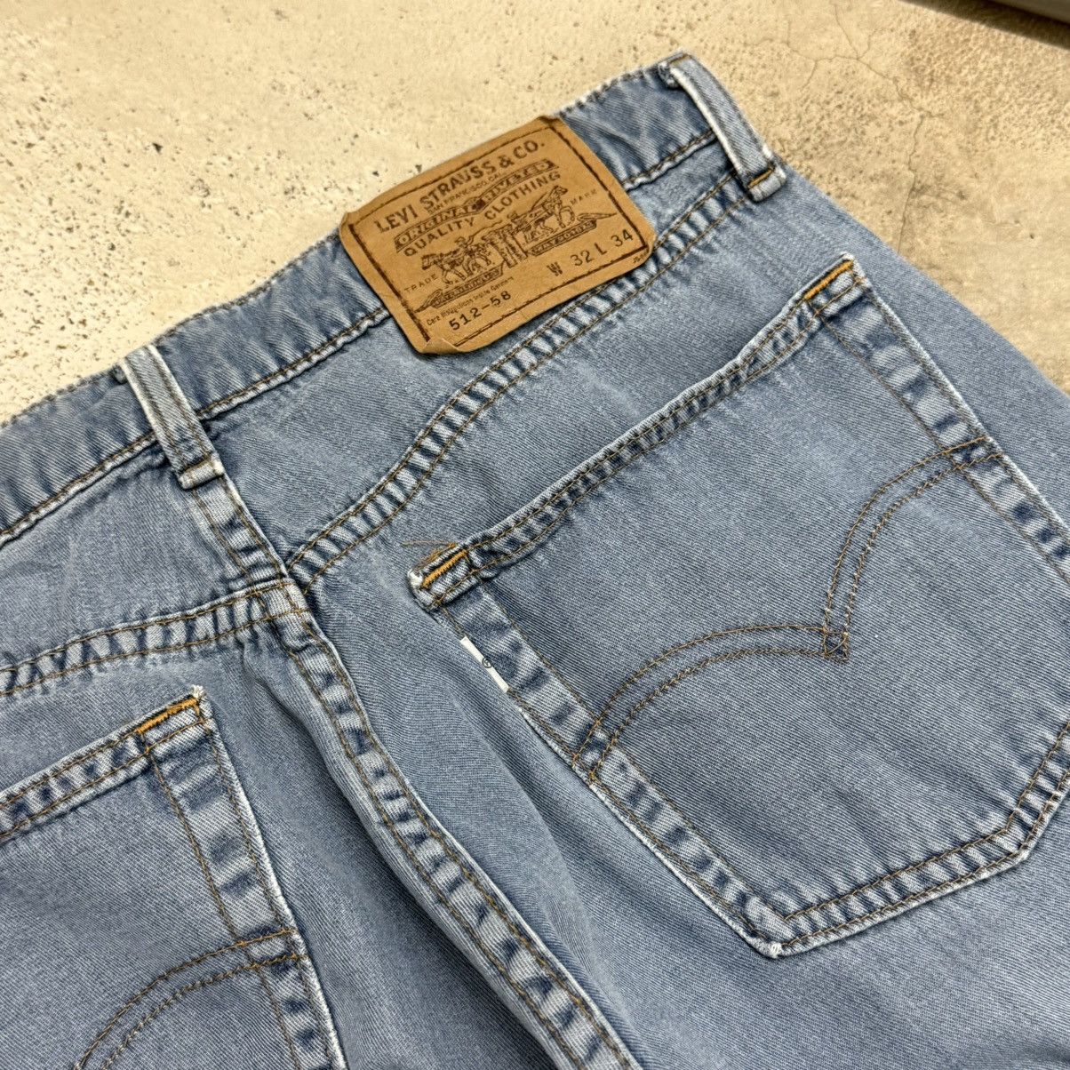 Levi's Vintage 90’s White Tab Levis 512-58 Wide Leg Cotton Pants Size US 31 - 10 Thumbnail
