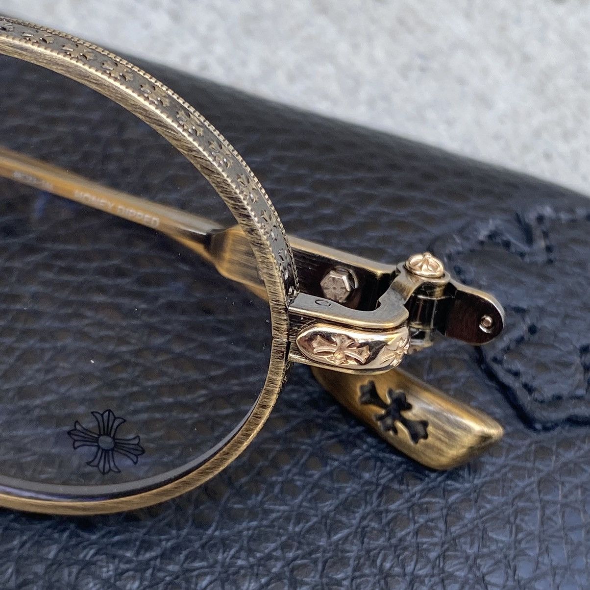 Chrome Hearts Chrome Hearts Honey Dipped Gold Bronze Glasses Size ONE SIZE - 5 Thumbnail