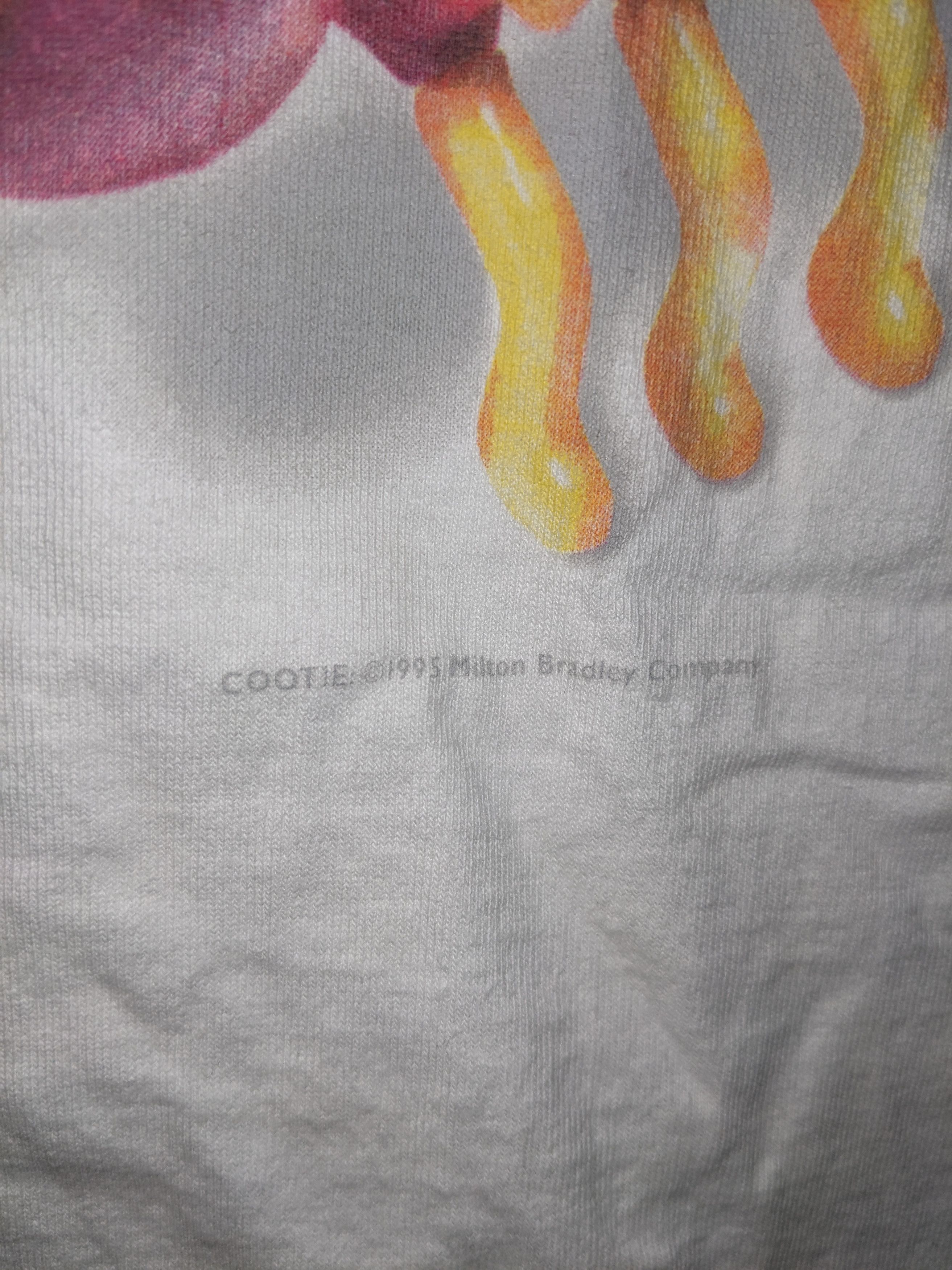 Fruit Of The Loom × Vintage Vintage 1995 Cootie Board Game Promo White Large T-Shirt Size US L / EU 52-54 / 3 - 5 Thumbnail