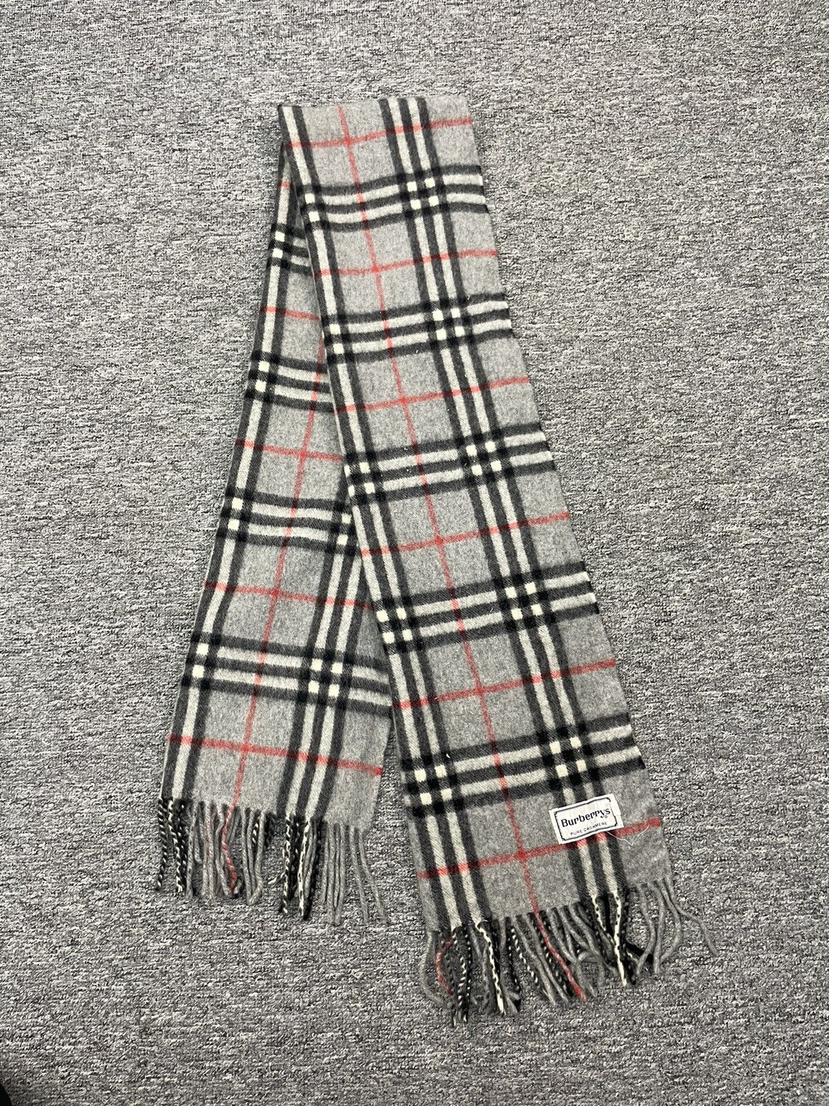 Burberry × Vintage Vintage Burberry Cashmere Scarf Muffler Size ONE SIZE - 3 Thumbnail