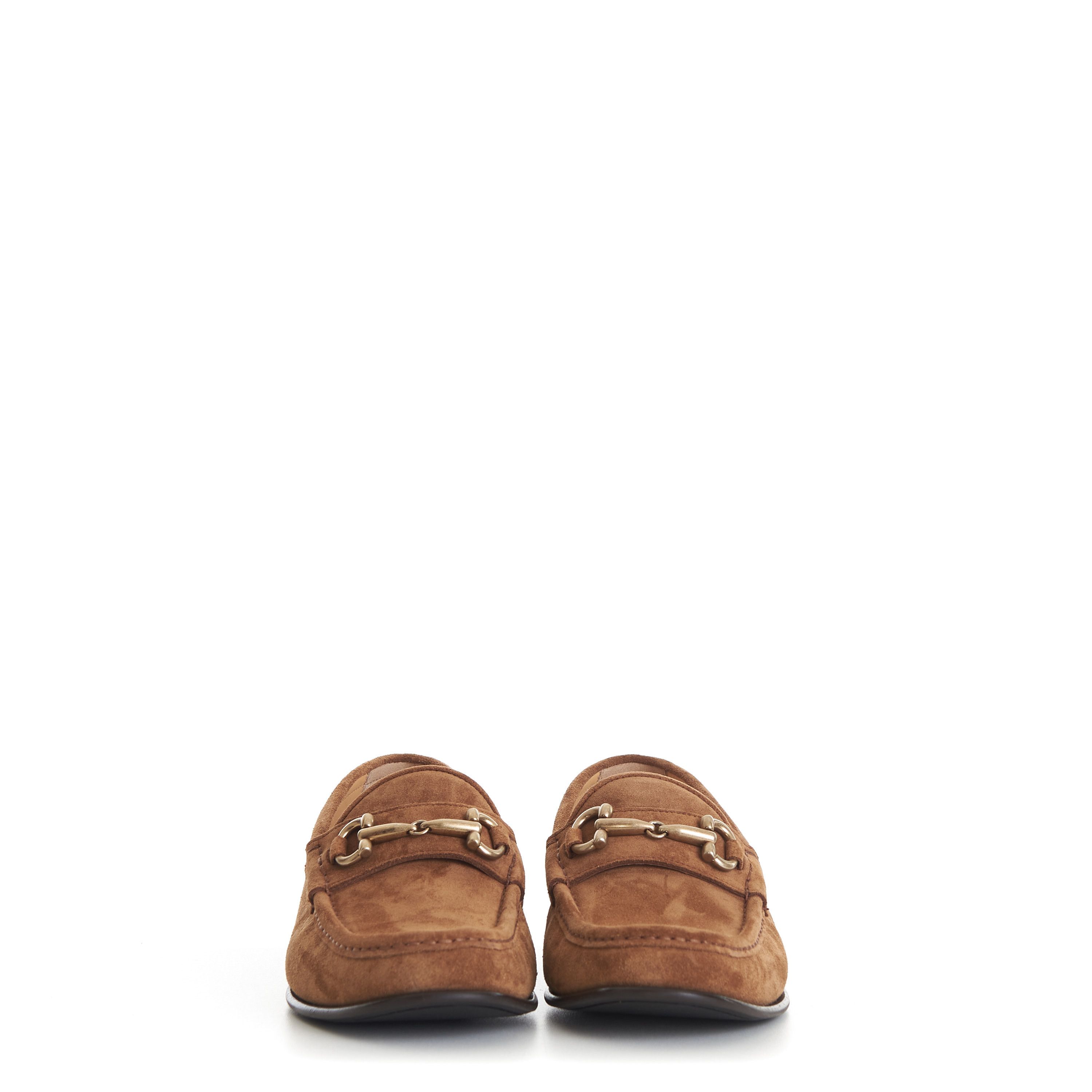 Brunello Cucinelli Brown Suede Loafers - Horse-Bit Size US 8 / EU 41 - 3 Thumbnail