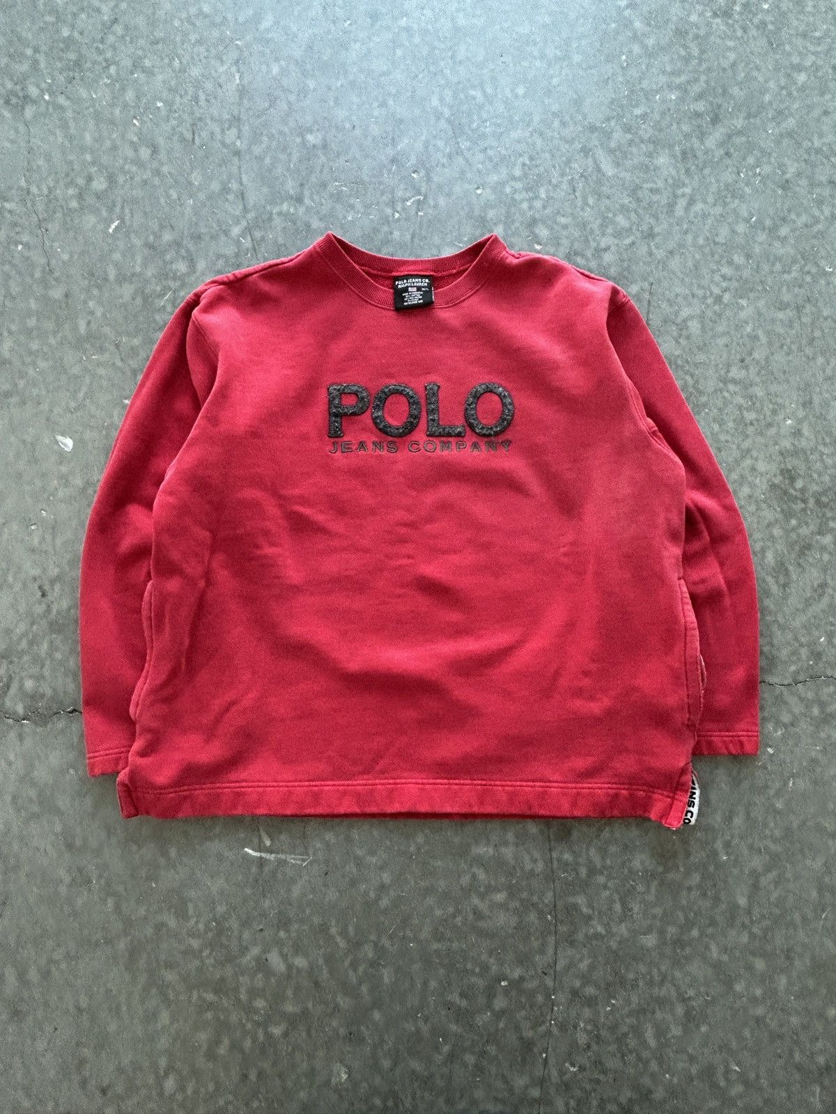 Polo Ralph Lauren Vintage Y2K Polo Jeans Co Spellout Logo Sweatshirt Size US M / EU 48-50 / 2 - 1 Thumbnail