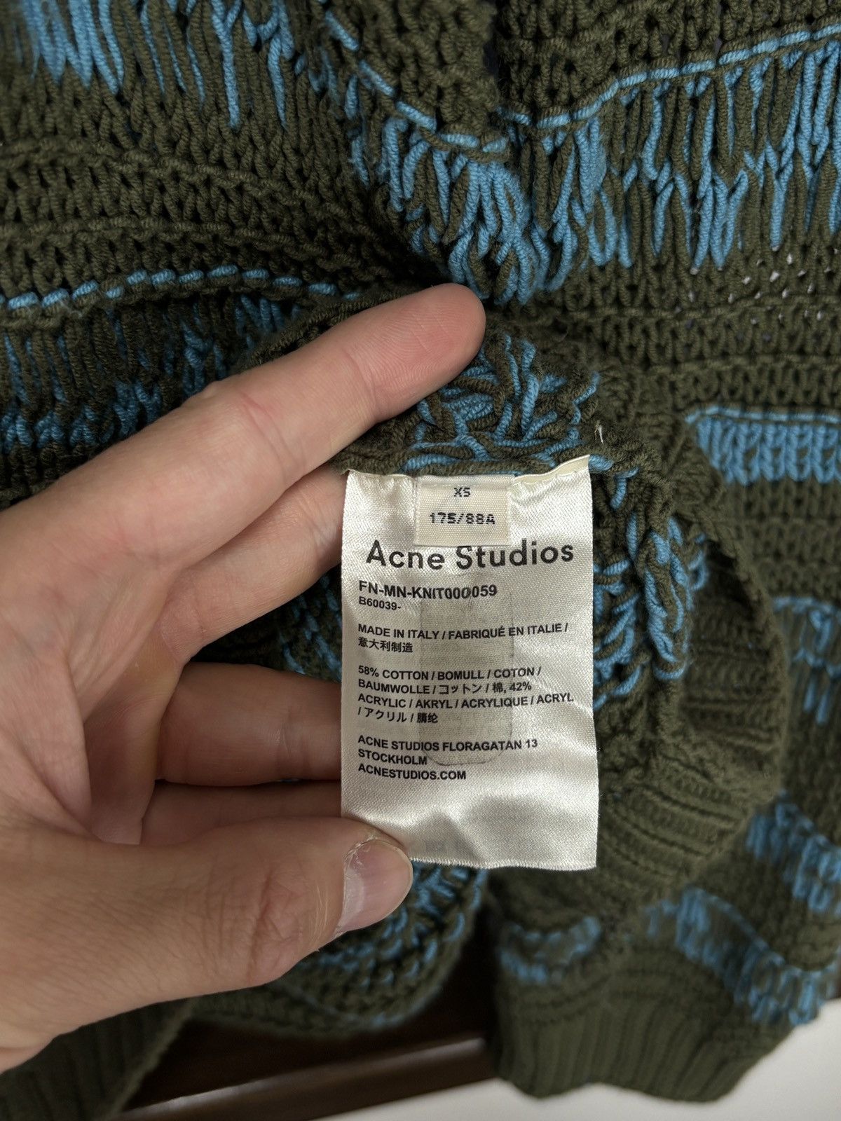 Acne Studios Acne Studios Distressed Crochet Mesh Knit Vintage Sweater Size US XS / EU 42 / 0 - 12 Thumbnail