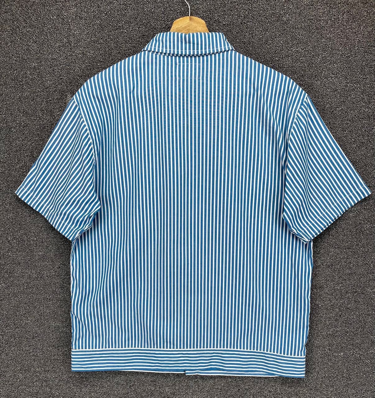 Stussy Stussy Hickory Striped Rare Work Wear Zip Up Shirts Flannel Size US M / EU 48-50 / 2 - 11 Thumbnail