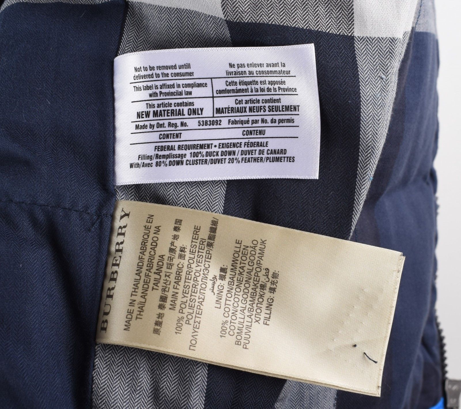 Burberry Original Burberry Brit Men Puffer Down Vest Jacket M H5619 Size US M / EU 48-50 / 2 - 7 Thumbnail