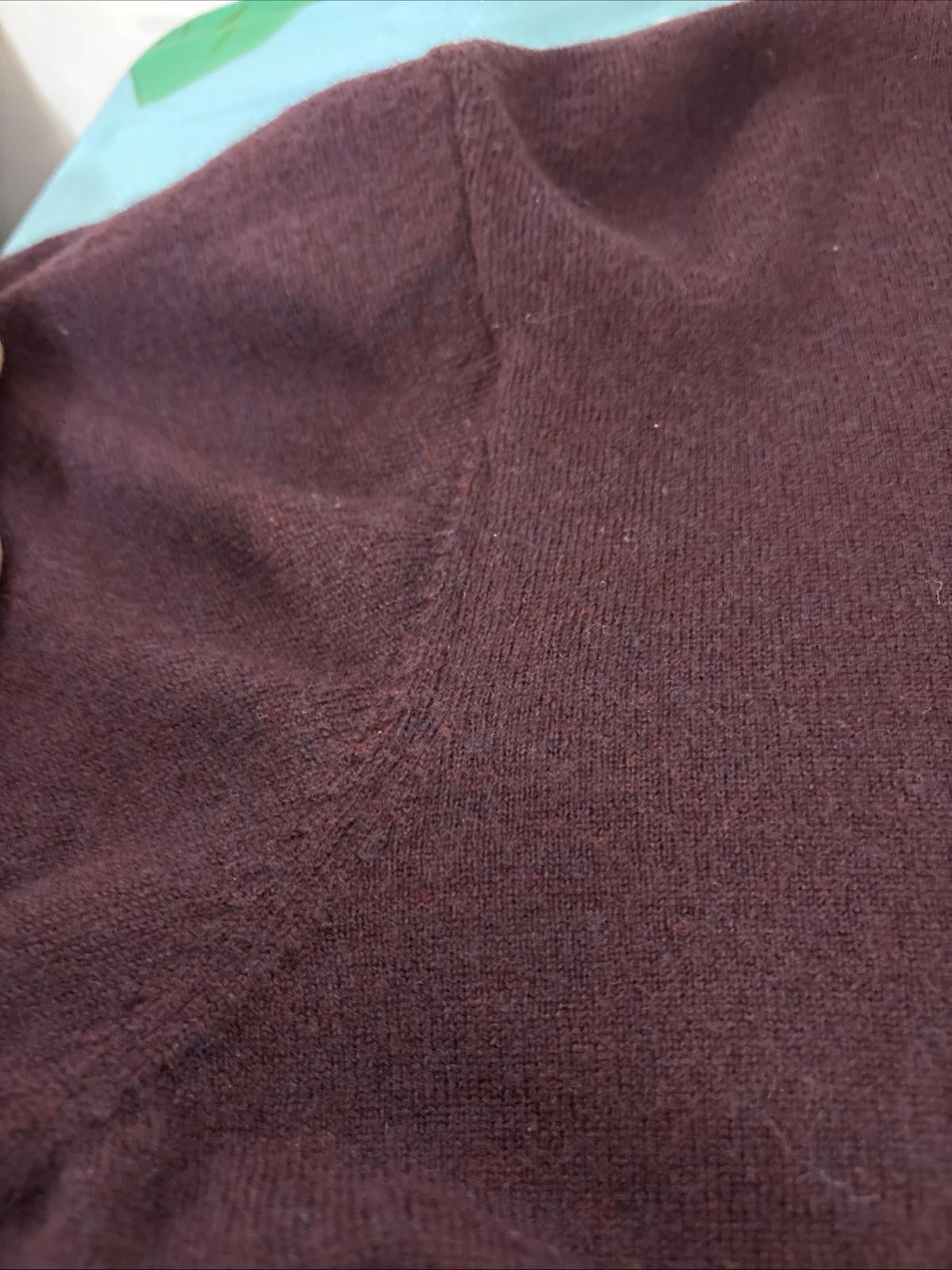 Pronto Uomo Pronto Uomo Extra Fine Merino Wool V-Neck Sweater Mens XL Size US XL / EU 56 / 4 - 7 Thumbnail