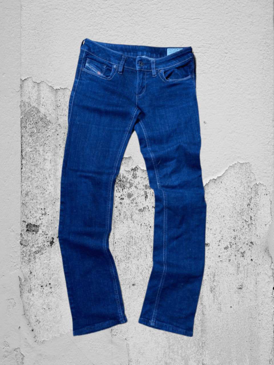 Diesel × Japanese Brand Crazy Crash Dirty Baggy Faded Jean Japan Avant Garde Style Size US 27 - 1 Thumbnail