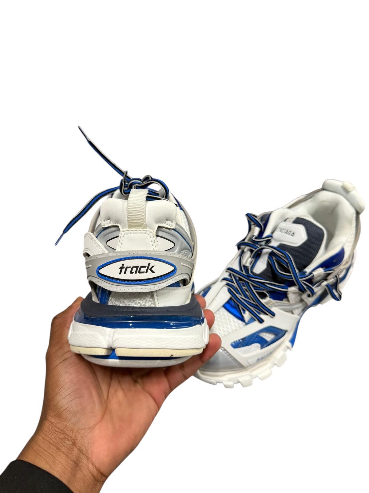 Balenciaga Balenciaga Track Runner Blue/White Size US 7 / EU 40 - 4 Thumbnail
