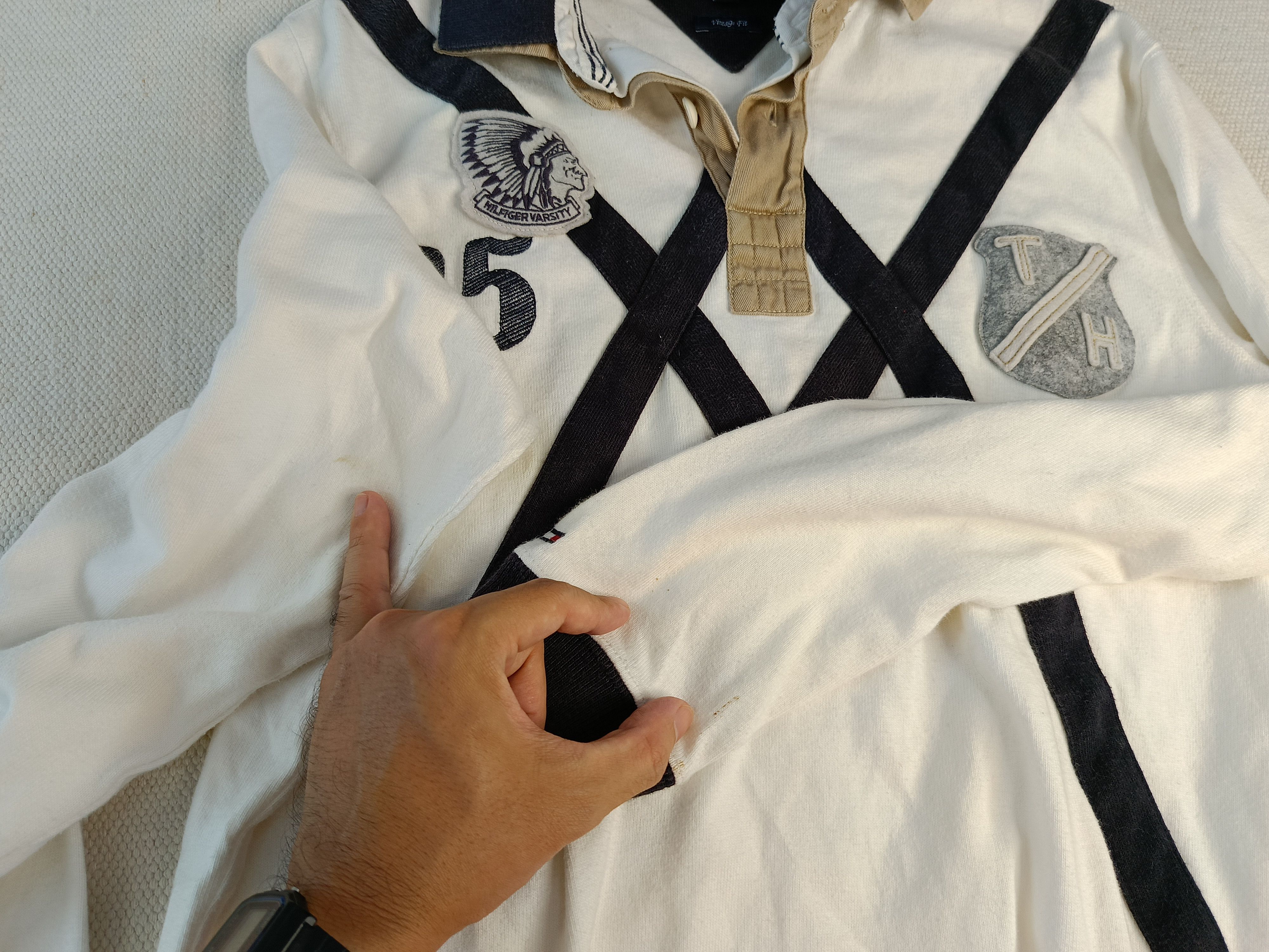 Tommy Hilfiger Tommy Hilfiger rugby polo long sleeve tshirt 90s vintage Size US M / EU 48-50 / 2 - 12 Thumbnail