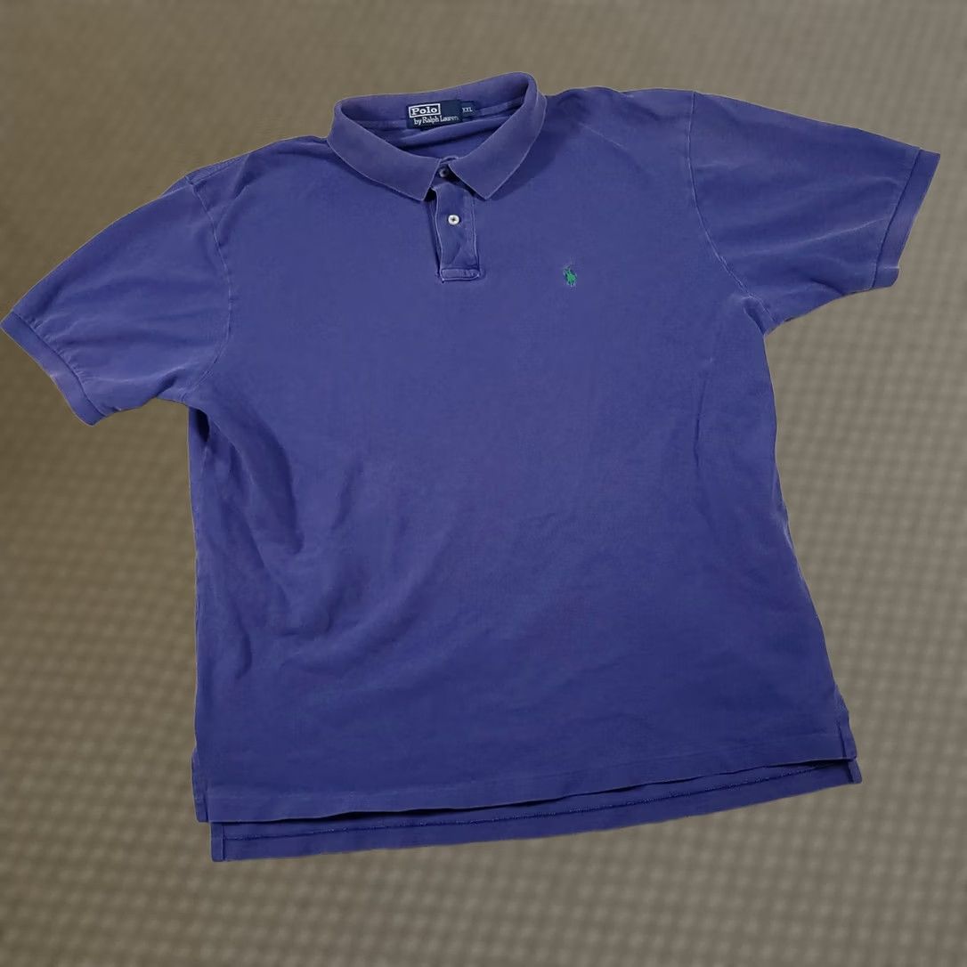 Polo Ralph Lauren VINTAGE Polo Ralph Lauren Polo Shirt XXL 2XL Blue Pony Logo Cotton Golf Grunge Mens Size US XXL / EU 58 / 5 - 1 Thumbnail