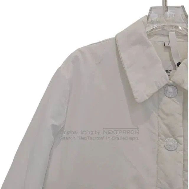 Burberry Burberry White Cotton Jacket S. Size US S / EU 44-46 / 1 - 3 Thumbnail