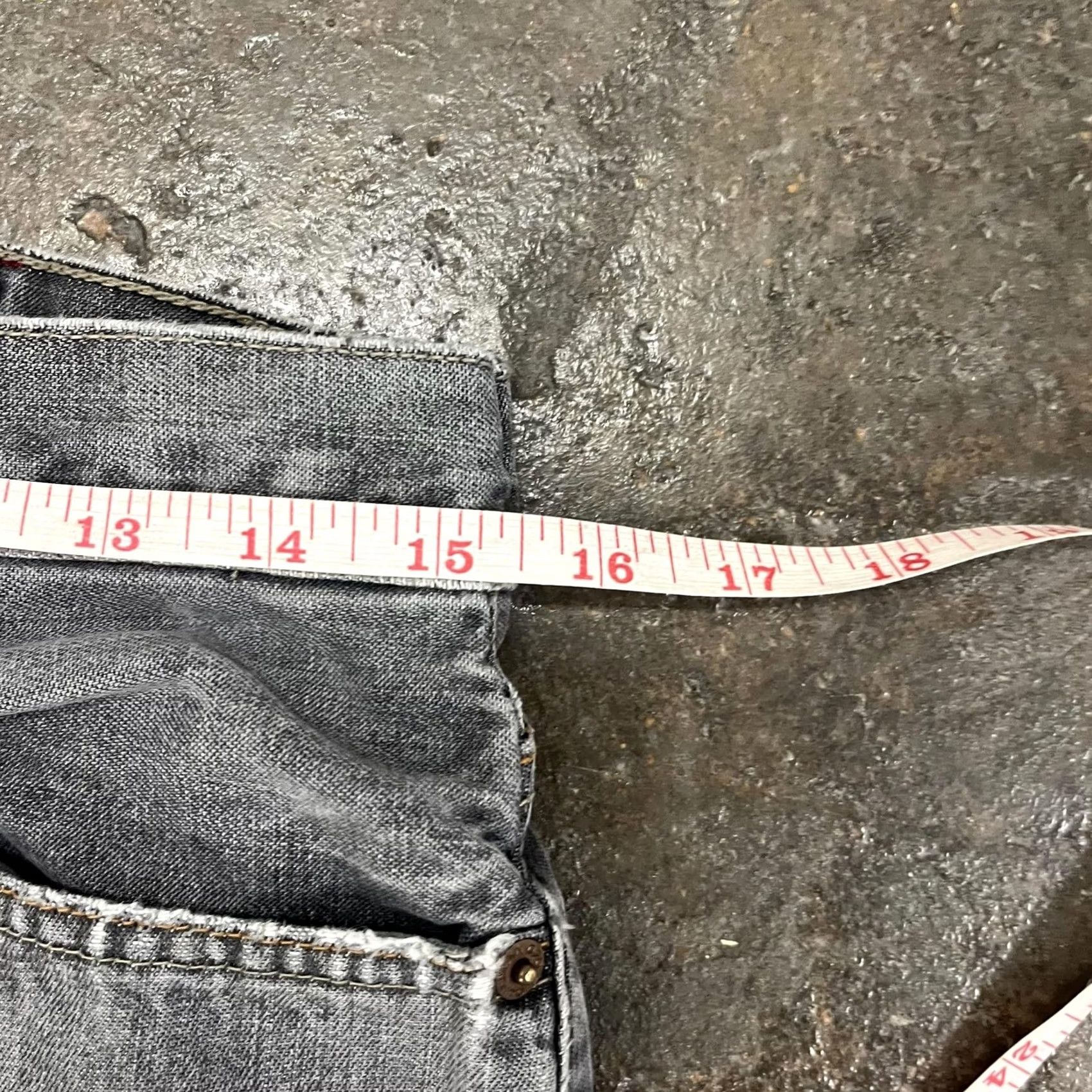 Quiksilver Quiksilver Jeans Mens 33x30 Gray Y2K Baggy Wide Leg Relaxed Distressed Denim Size US 33 - 7 Thumbnail