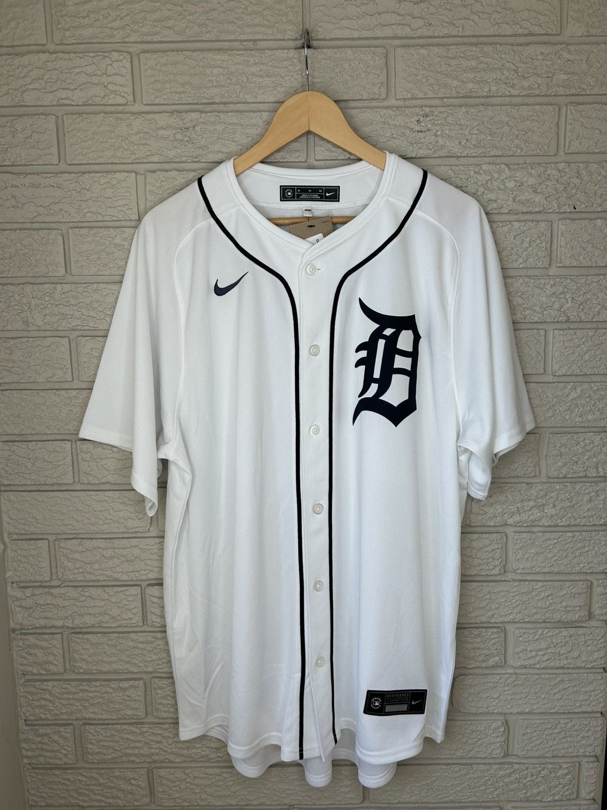 Nike Nike Detroit Tigers White MLB Baseball Jersey Size US XL / EU 56 / 4 - 1 Thumbnail