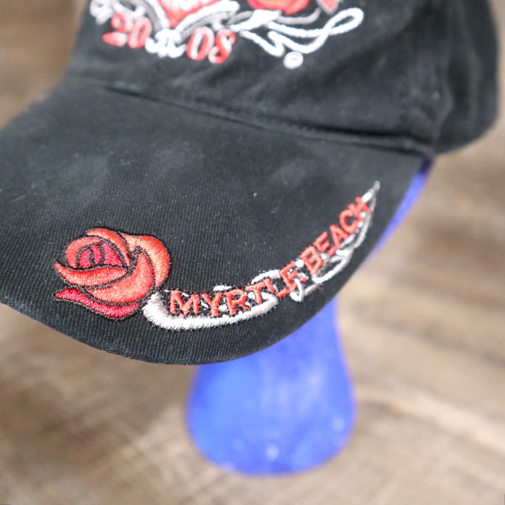 Vintage 2008 Myrtle Beach Bike Week Baseball Cap Adjustable Black Motorcycle Mens Size ONE SIZE - 3 Thumbnail