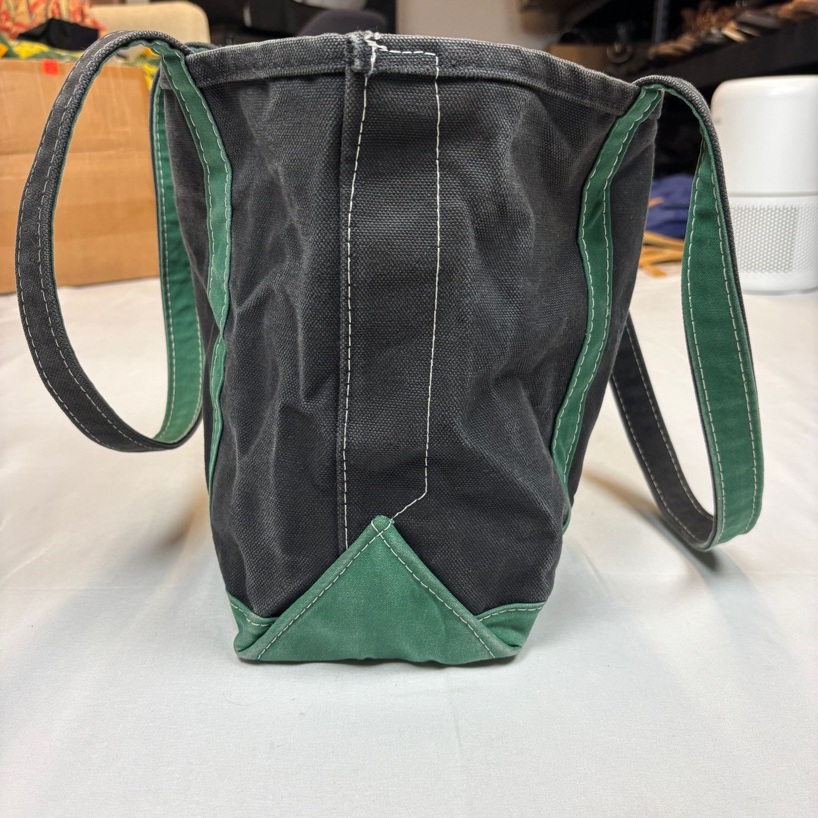 L.L. Bean Vintage LL Bean Boat and Tote Mini Canvas Black Green Size ONE SIZE - 3 Thumbnail