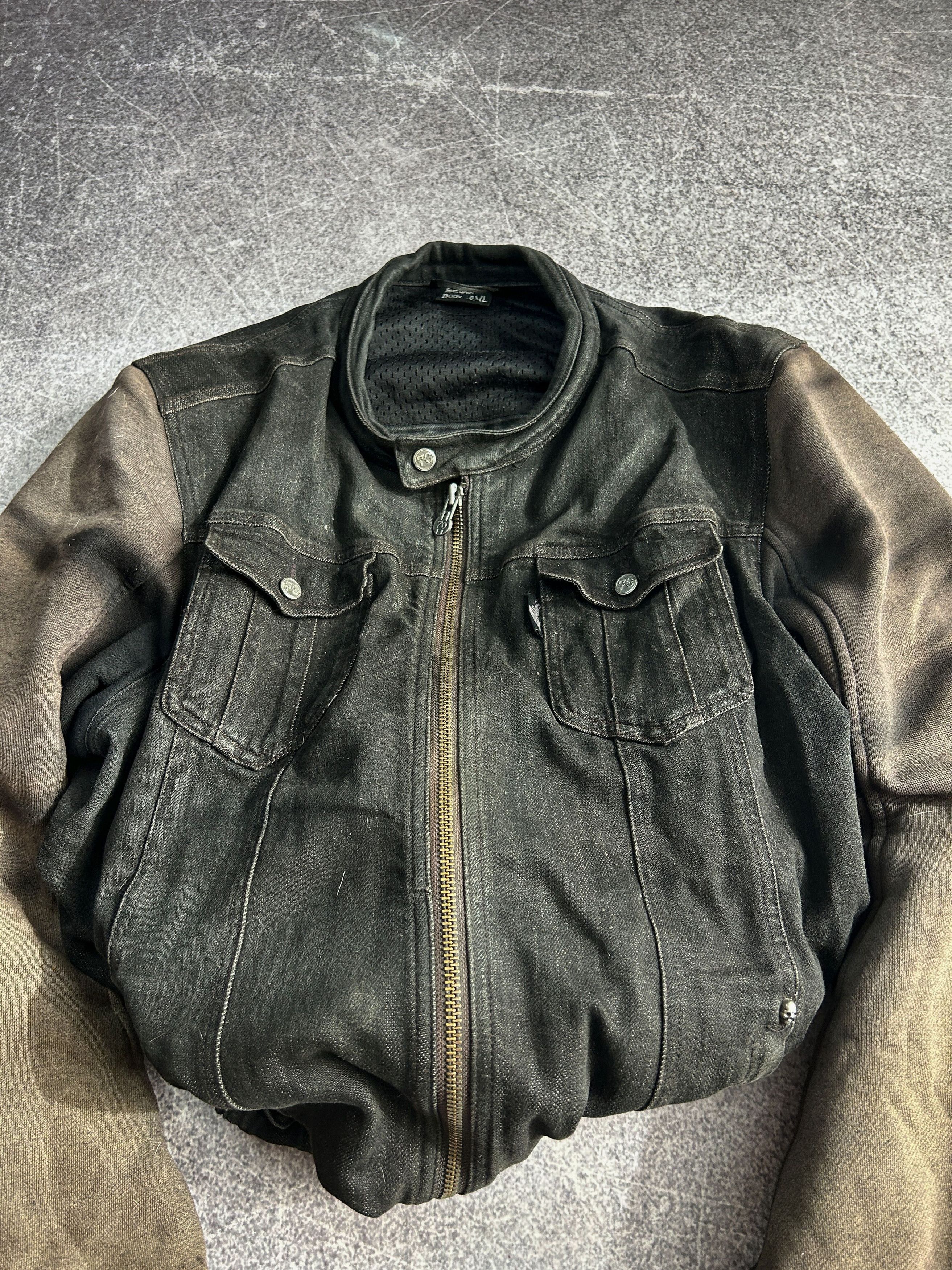 Vintage Dragon Embroidered Denim Jacket Japanese Style Black Size US XL / EU 56 / 4 - 5 Thumbnail