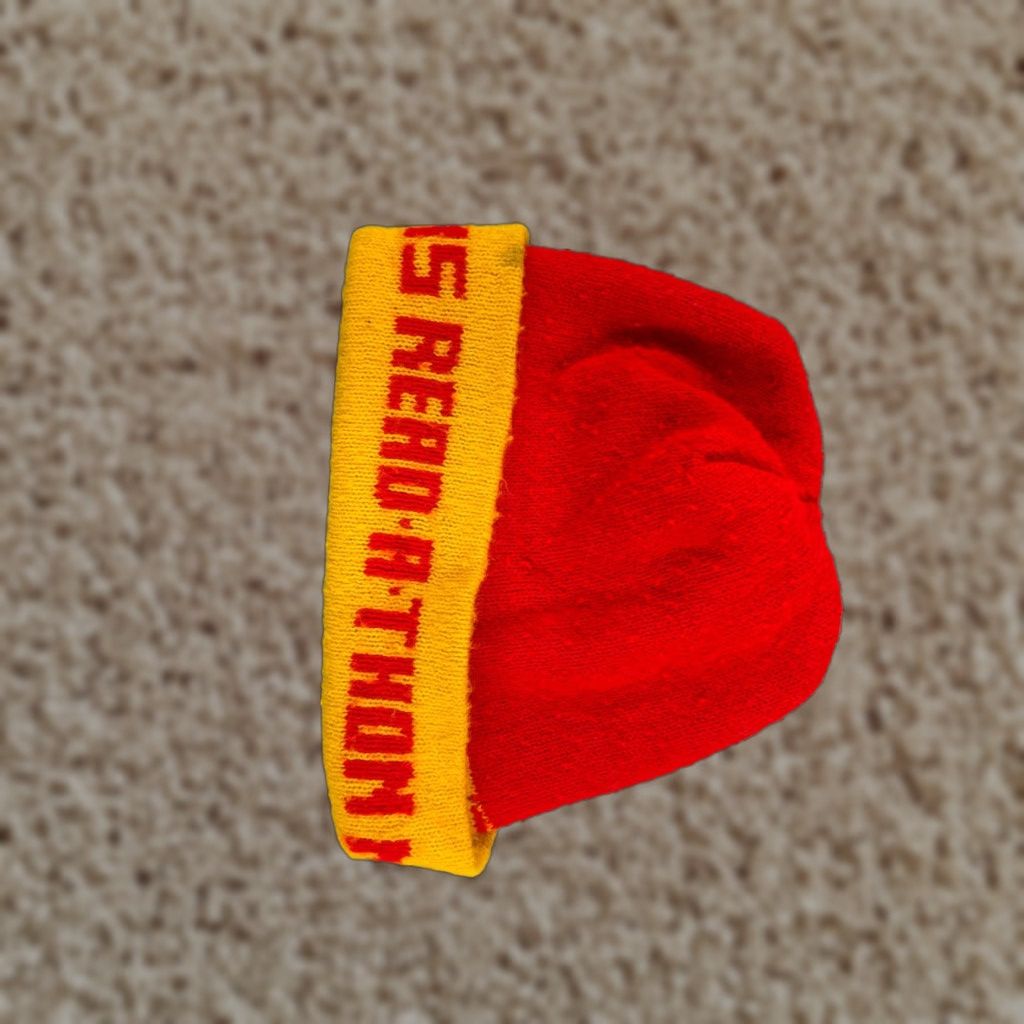 Vintage Beanie Toque One Size Red Ms. Read-A-Thon Teacher Educator Reading Womens Size ONE SIZE - 1 Thumbnail