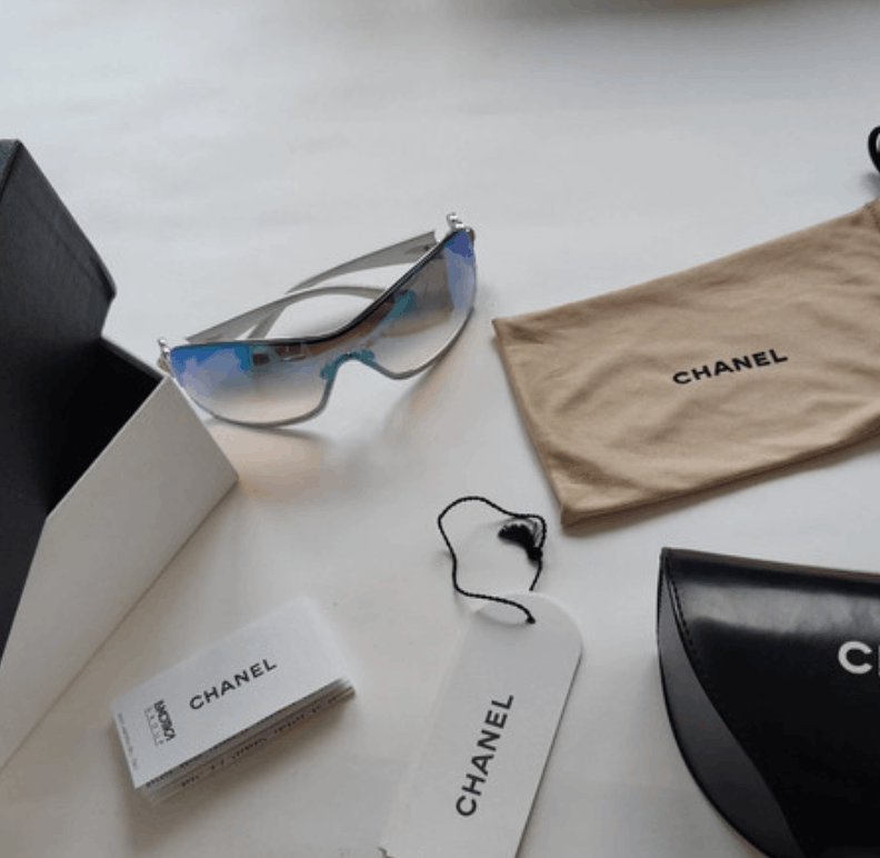 Chanel Chanel Sunglasses 4164-B CC Shield Mask 4017 Vintage A0120 Size ONE SIZE - 2 Thumbnail