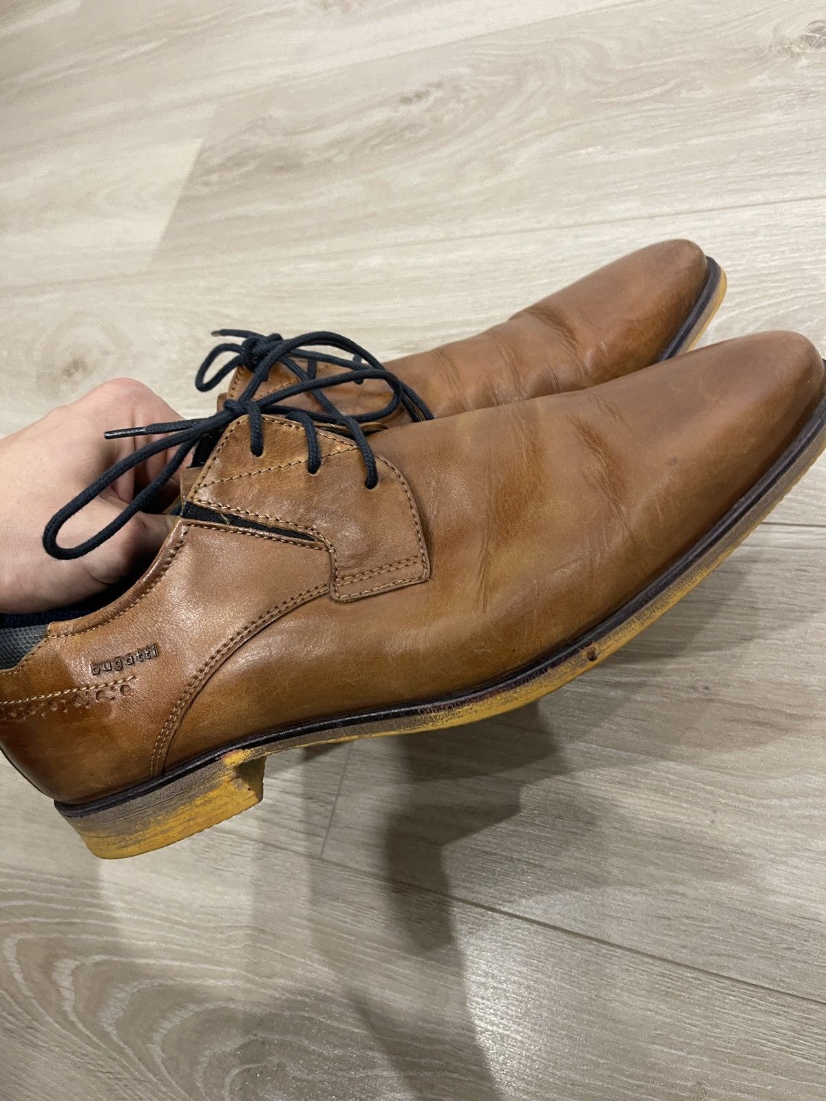 Bugatti Bugatti shoes mens leather brown rare 44 euro 10 usa Size US 10 / EU 43 - 6 Thumbnail