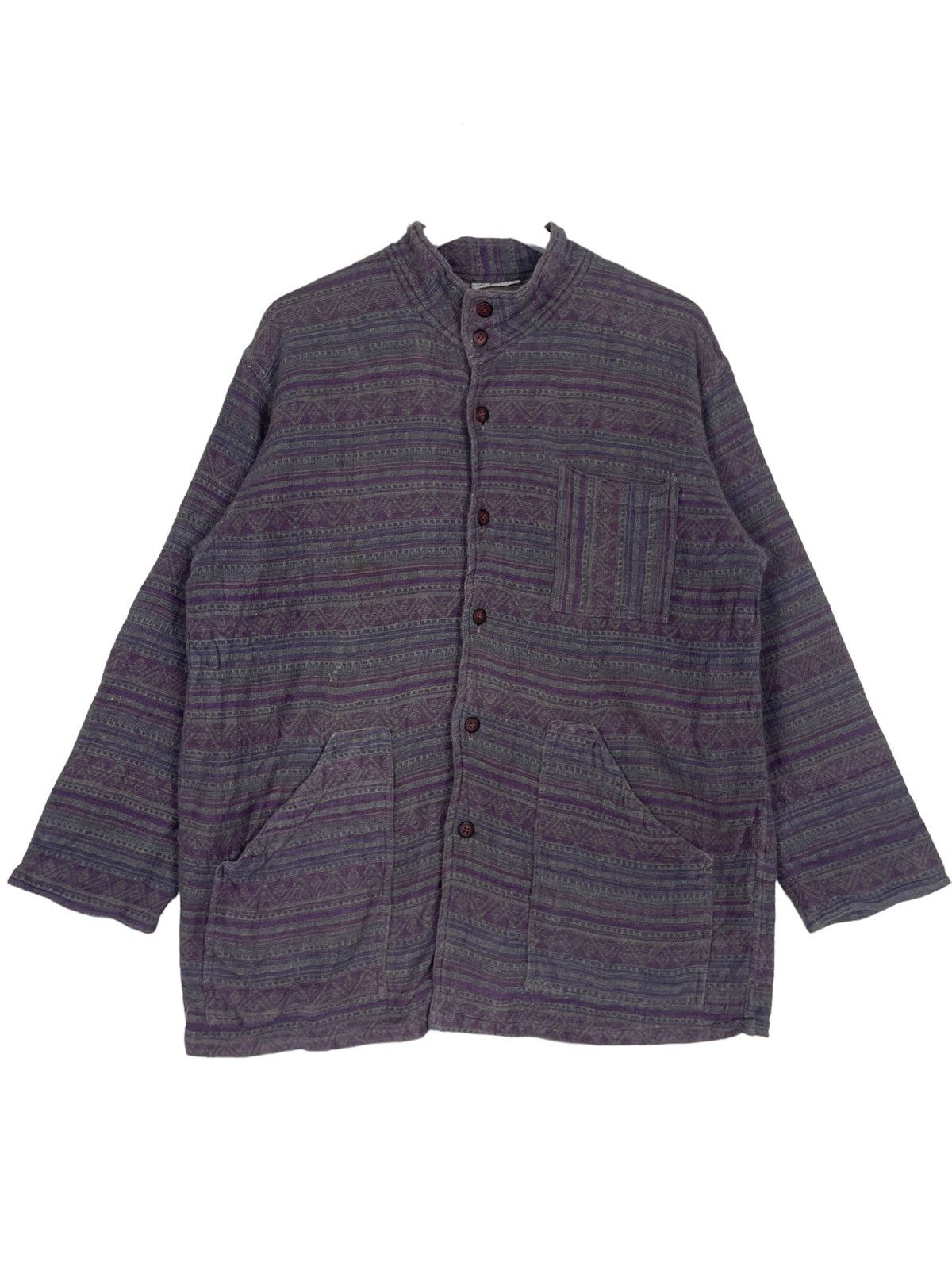 45rpm × Japanese Brand × Vintage 💥80s YASHODA BORO INSPIRED KAPITAL BUTTON JACKET Size US L / EU 52-54 / 3 - 8 Thumbnail