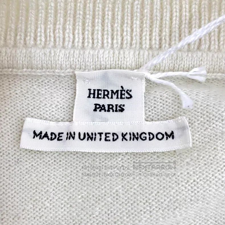 Hermes Hermes Beige cashmere round neck long sleeve knit sweater Size XS / US 0-2 / IT 36-38 - 5 Thumbnail