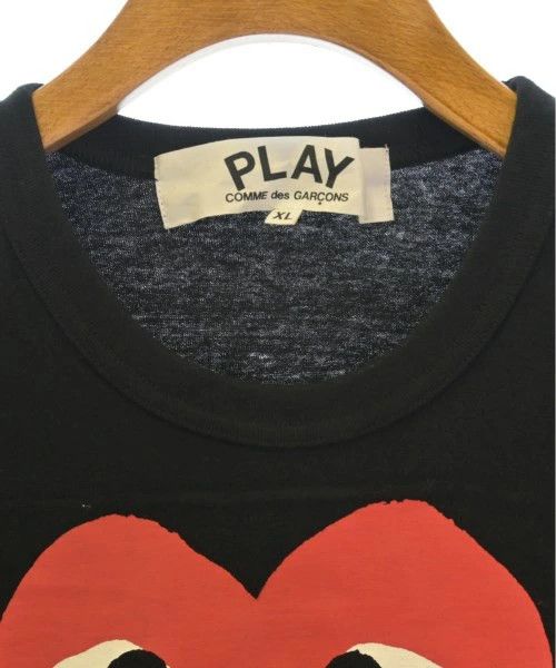 Comme des Garcons PLAY T-Shirt Short Sleeve Cotton Print Red Heart Crewneck Black Size US XL / EU 56 / 4 - 4 Thumbnail