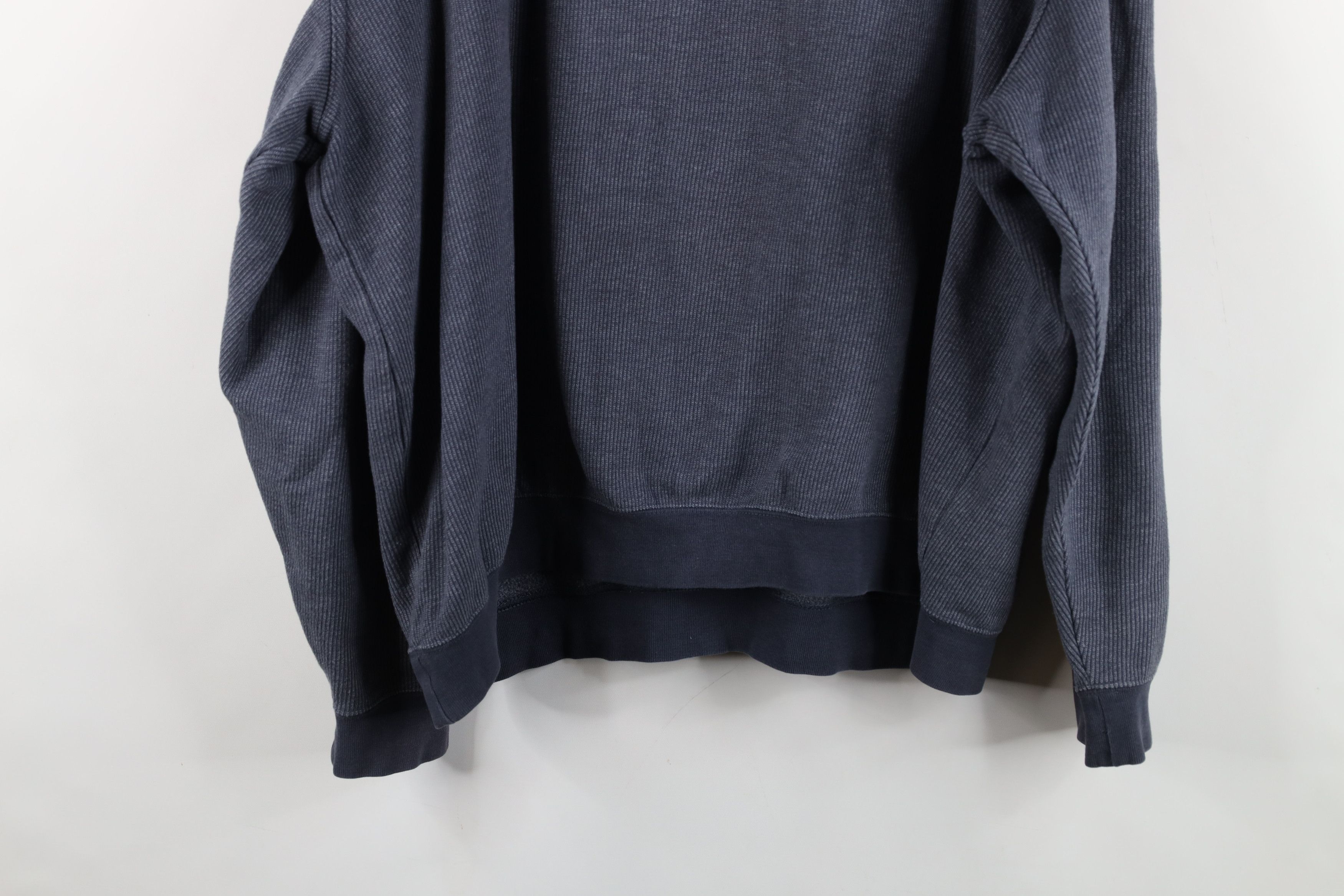 Vintage Vintage 90s Streetwear Ribbed Knit Pullover Sweatshirt Size US L / EU 52-54 / 3 - 11 Thumbnail