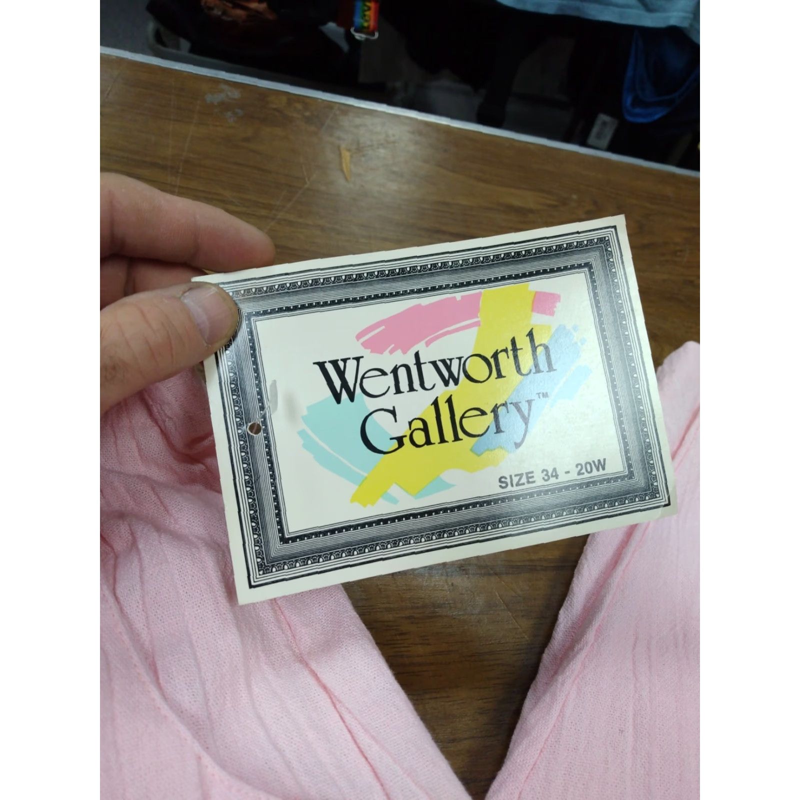 Vintage VINTAGE Wentworth Gallery Pants Pink 50/50 34" Waist Stretchy Waistband 1980s Secretary/Geek Womens Size 24" / US 00 / IT 34 - 3 Thumbnail