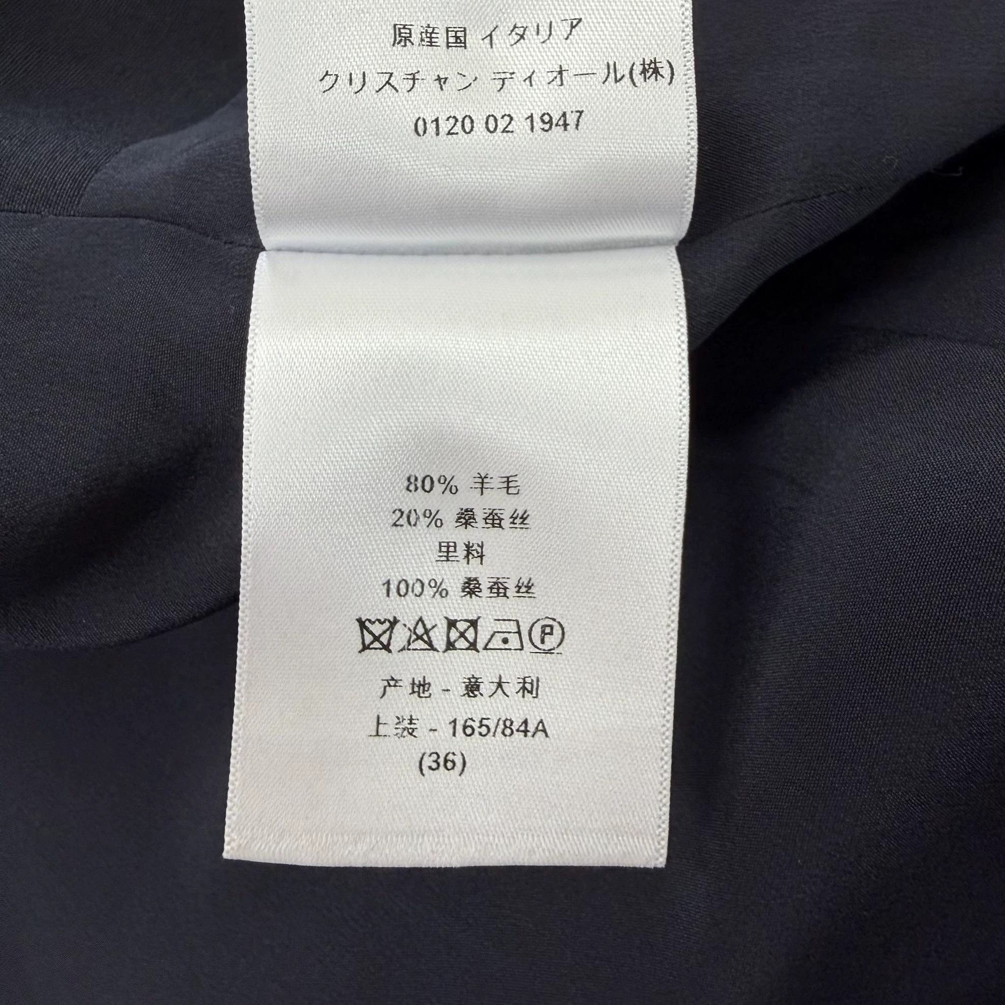 Christian Dior Monsieur Christian Dior Navy Blue Sleeveless Dress F36 8673 Size XS / US 0-2 / IT 36-38 - 8 Thumbnail