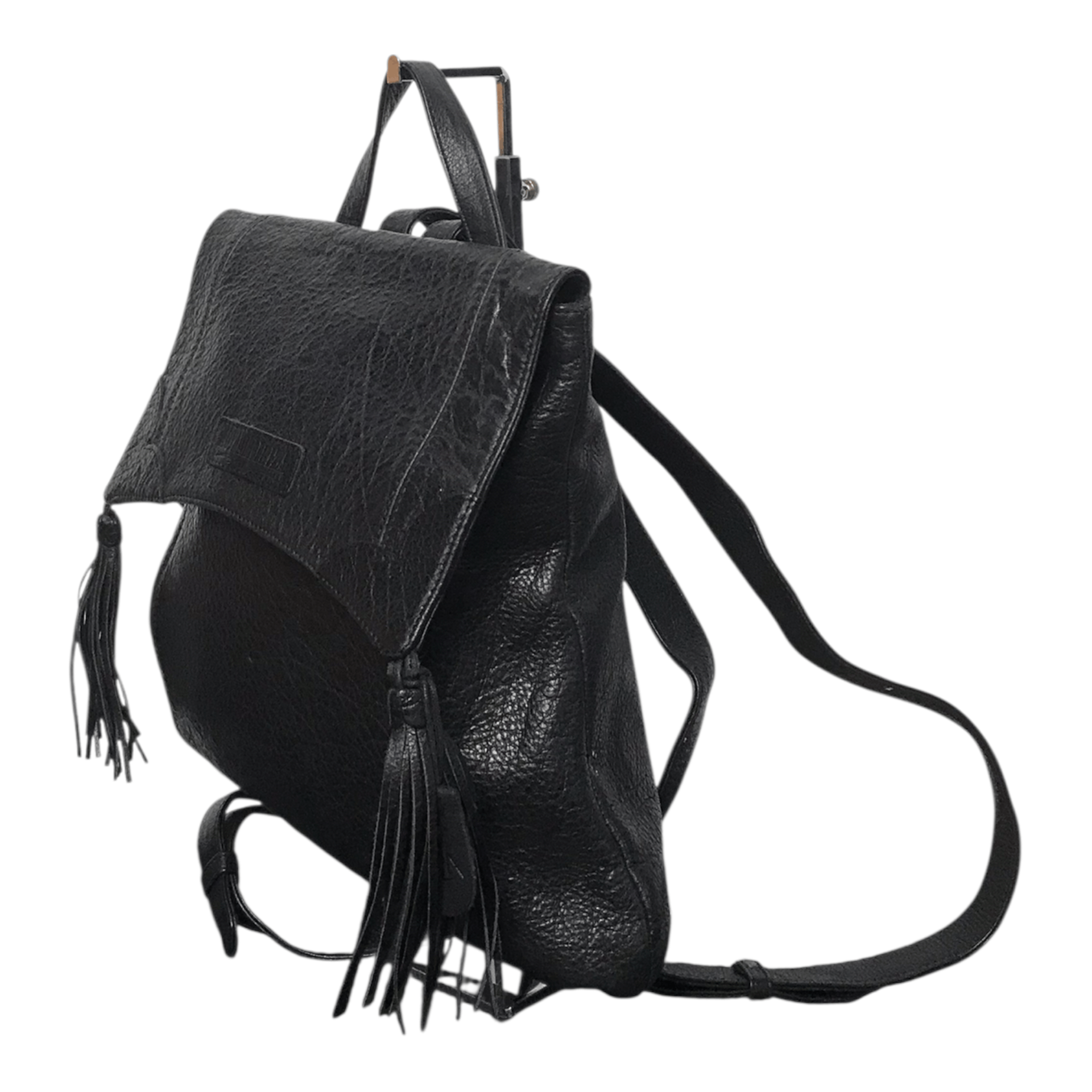 Ibiza Leather Black bagpack