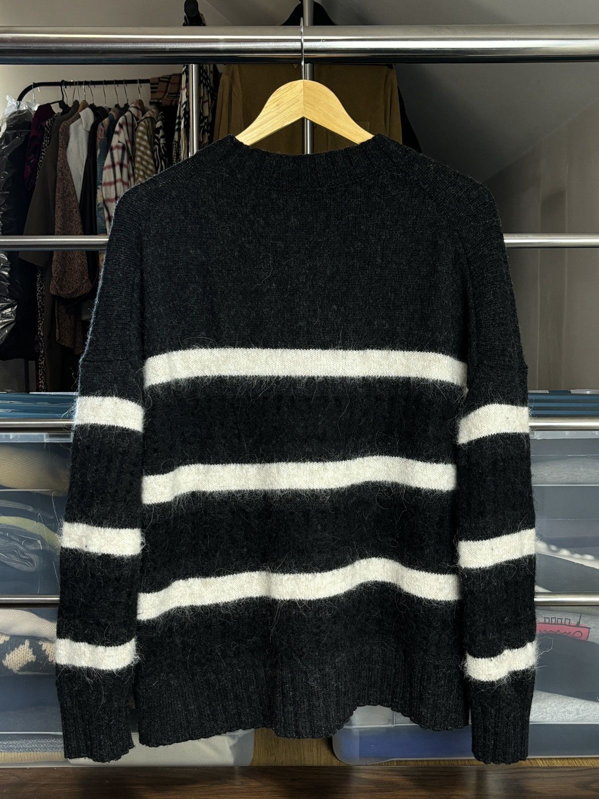 Allsaints × Designer AllSaints Boxy Avant Garde Sweater Size M / US 6-8 / IT 42-44 - 3 Thumbnail